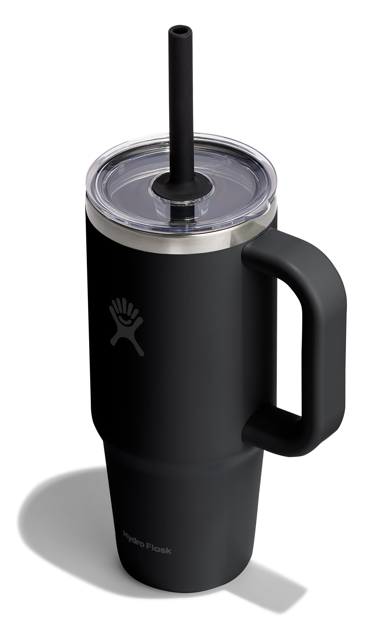 Hydro Flask Thermobecher "24 OZ Travel Tumbler Clear Lid, 710 ml" Kompatibel mit Eindrückzubehör der Größe Medium