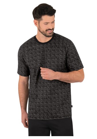 T-Shirt »TRIGEMA Schlafshirt mit QR-Code-Muster«, (1 tlg.)