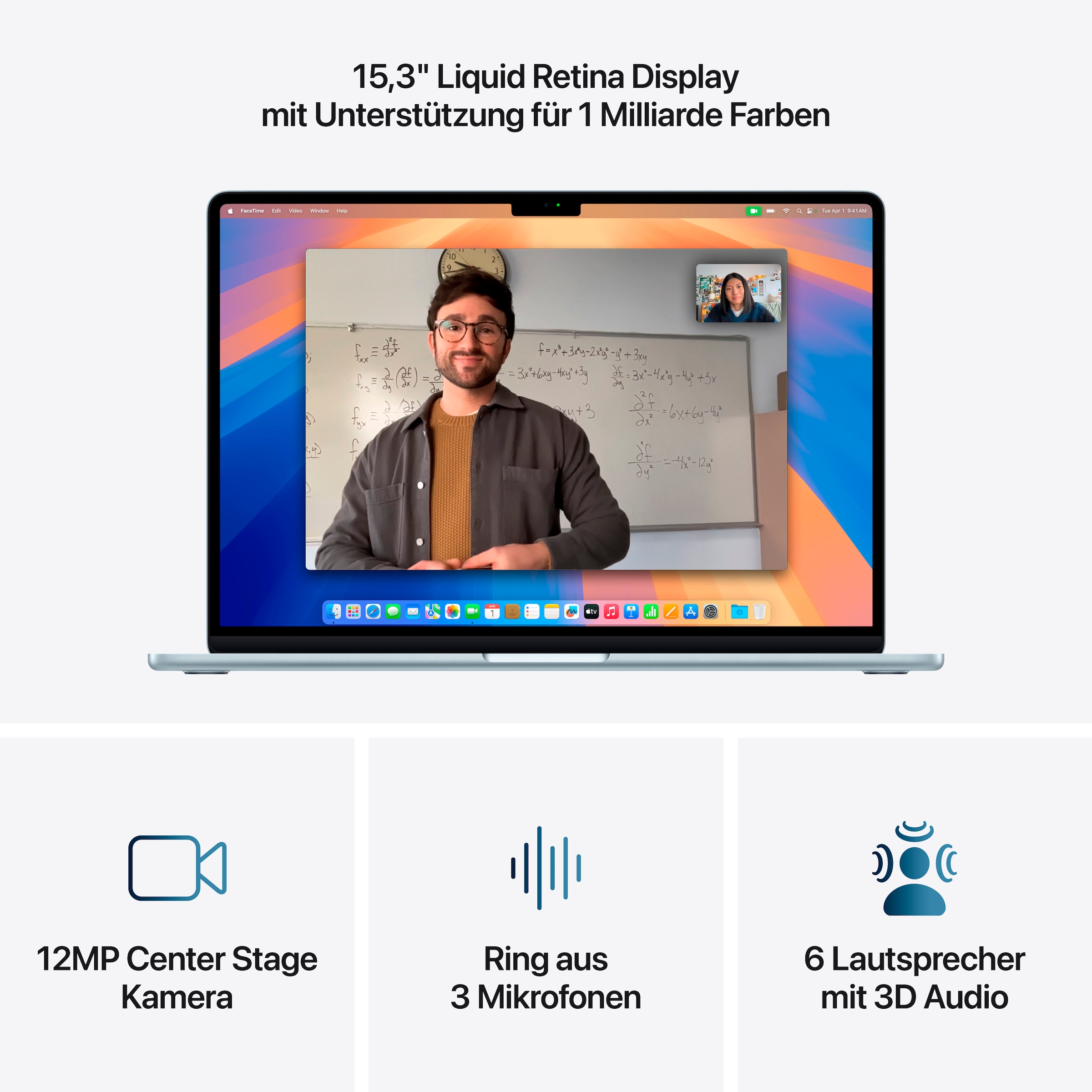 Apple Notebook »MacBook Air 15" (2025)«, 38,91 cm, / 15,3 Zoll, Apple, M4, 10-Core GPU, 512 GB SSD