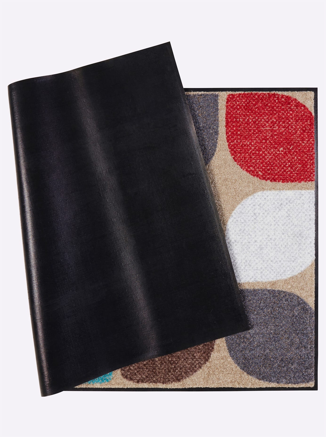 Fußmatte SALONLOEWE Gr. 3, bunt (taupe, bunt), B:60cm H:7mm L:85cm, Polyamid, Teppiche, Fußmatte 2