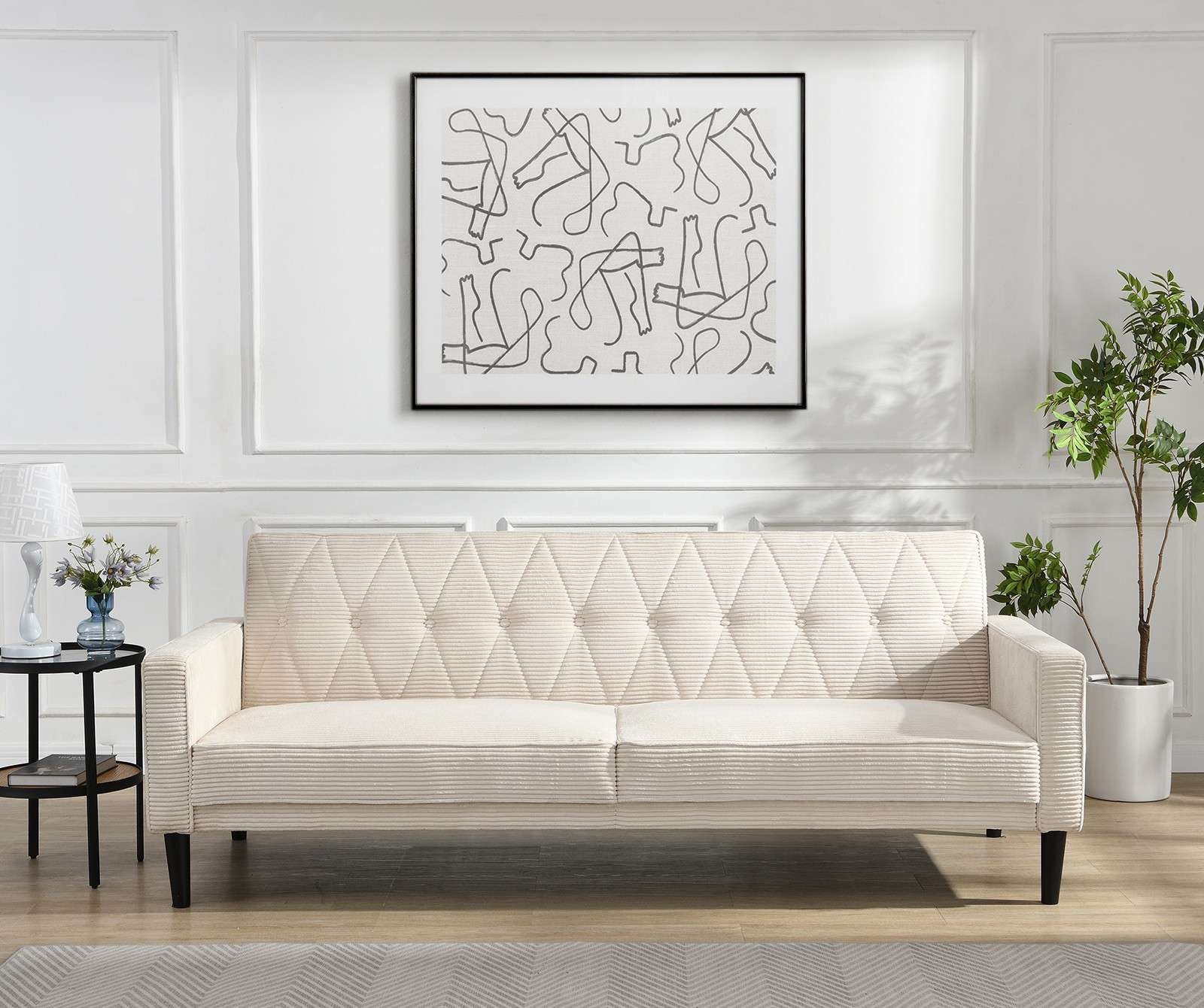 Dorel Home 3-Sitzer "Avon", Schlafsofa 213cm, Bettfunktion (110/190cm), tre günstig online kaufen