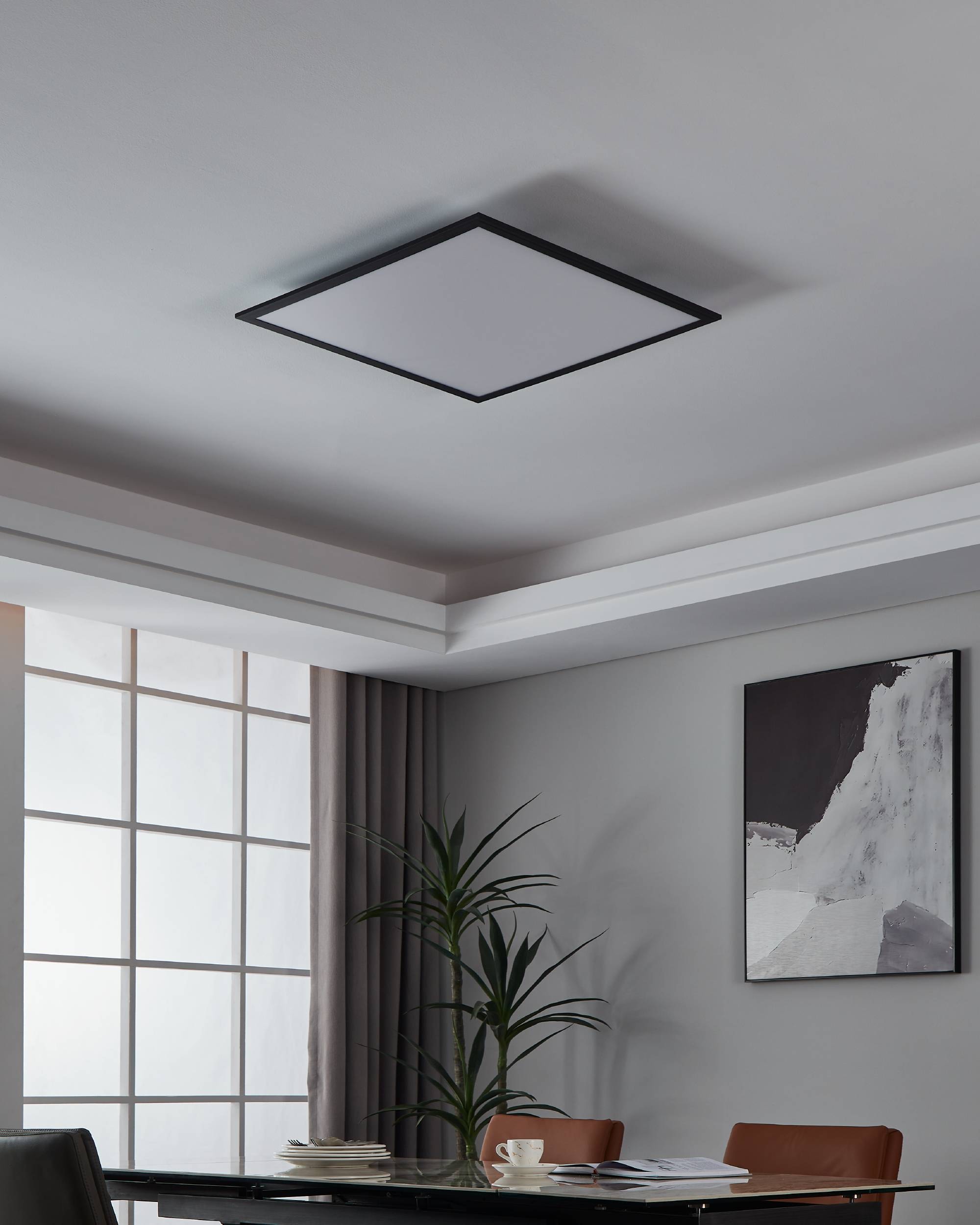 EGLO LED-Deckenleuchte »SALOBRENA-Z«,  in schwarz aus Alu / inkl. LED fest integriert - 33 Watt