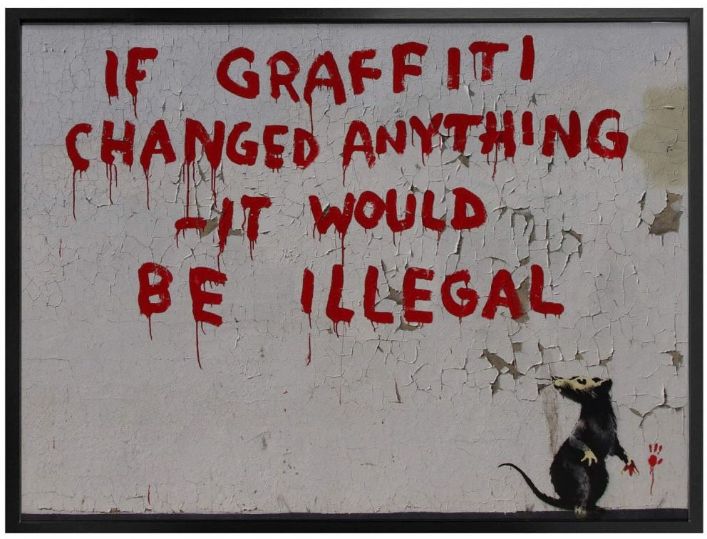 Wall-Art Poster »Straßenkunst If | graffiti BAUR Wandposter changed (1 Wandbild, Poster, Bild, St.), kaufen Graffiti, anything«