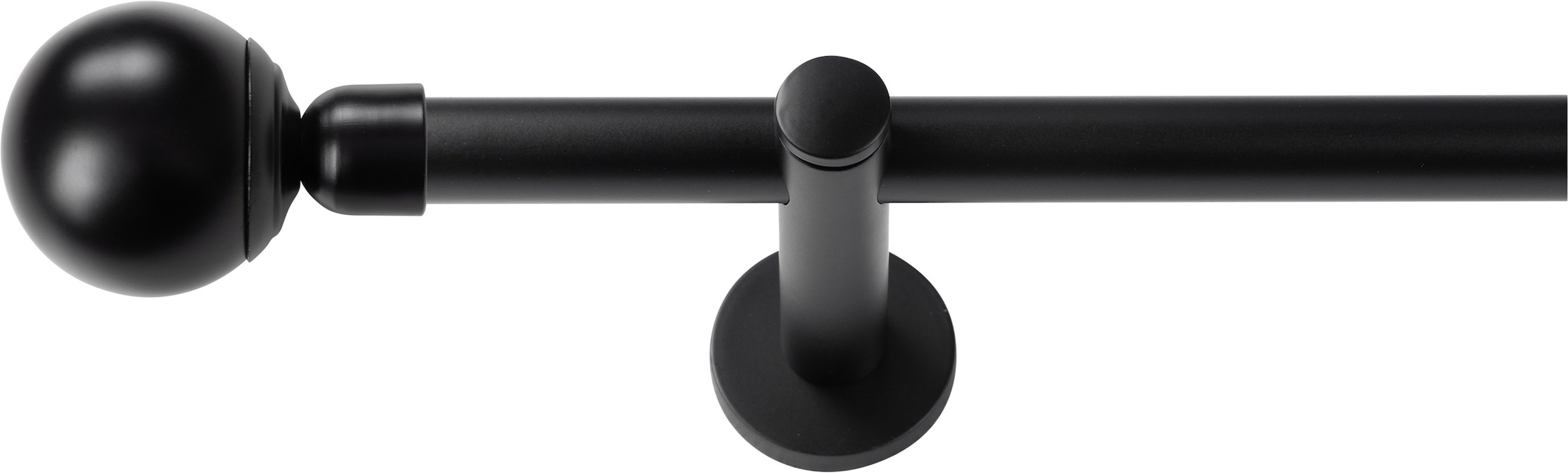 SN DECO GROUP Gardinenstange "Gardinenstange Reims Ø 19 mm, 1-läufig, Fixmaß, verschraubt" Ø 19 mm Fixmaß;kürzbar