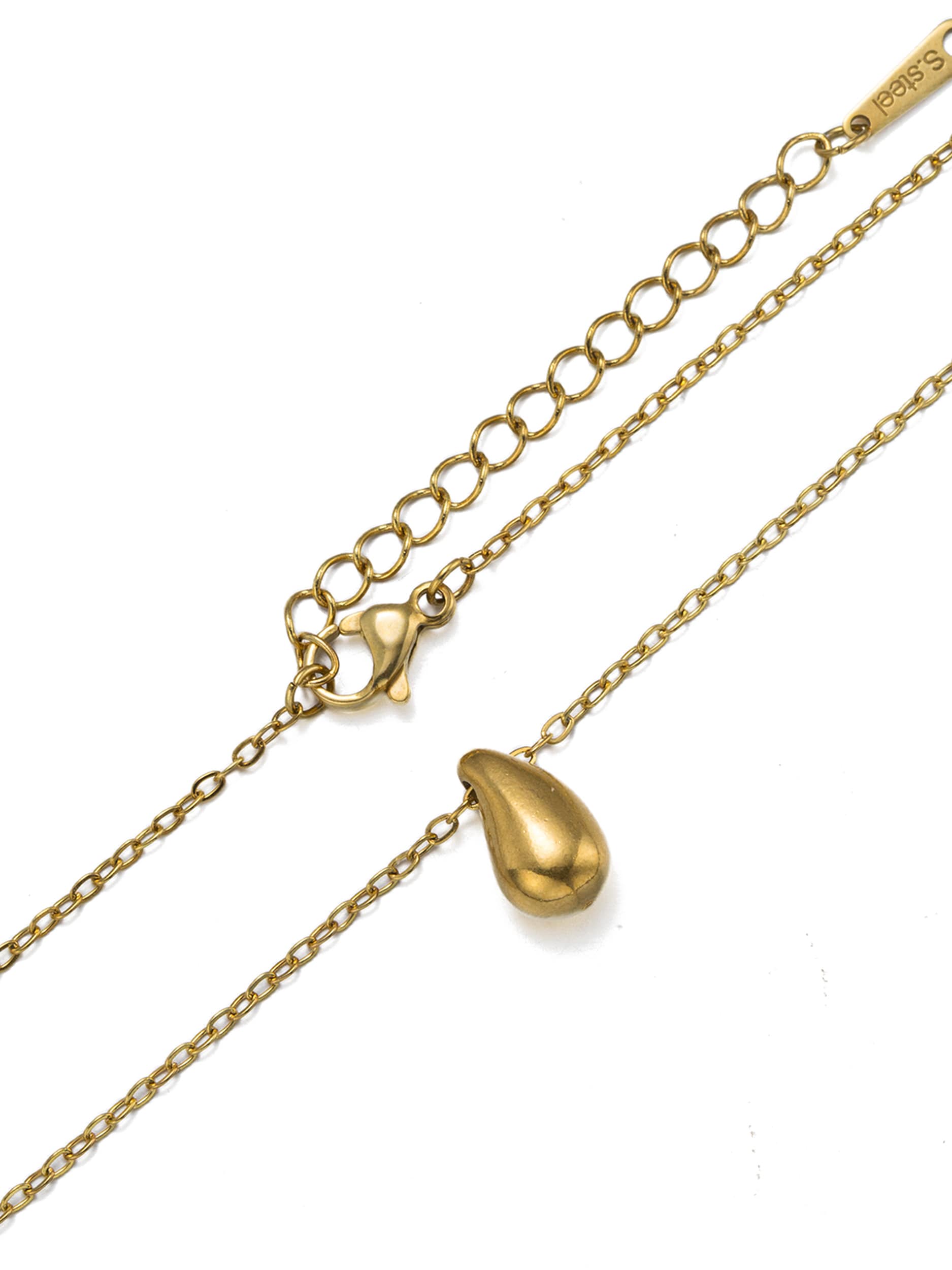 Aniston JEWELRY & WATCHES Kette mit Anhänger »Schmuck Geschenk Edelstahl Halsschmuck Halskette Tropfen« Made in Germany