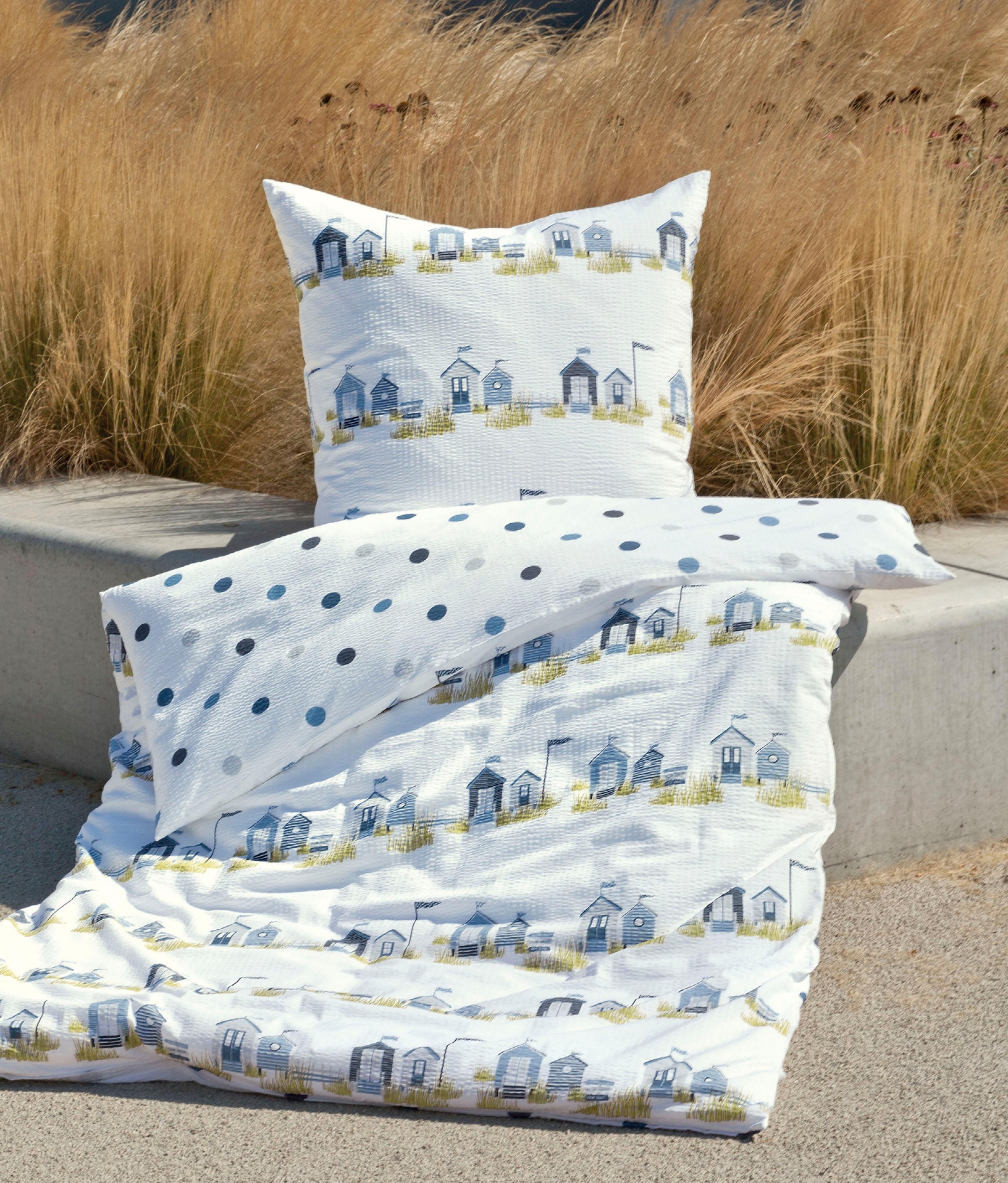 Janine Wendebettwäsche "Tango 20050" 2 Stk. tlg. mit grafischem Muster günstig online kaufen