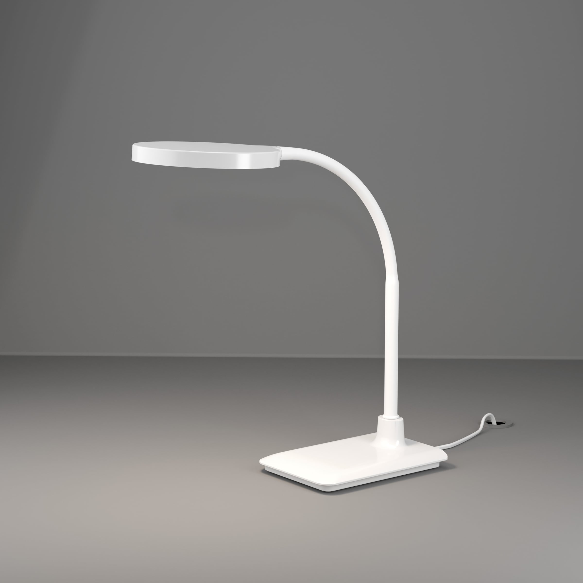 "EGLO Tischleuchte ""LAURO Tischlampe - Kunststoff - LED - 1X5,5W - IP20"", weiß (schwarz), 1, H: 36cm, 1 Stk., Leuchten, Nachttischlampe