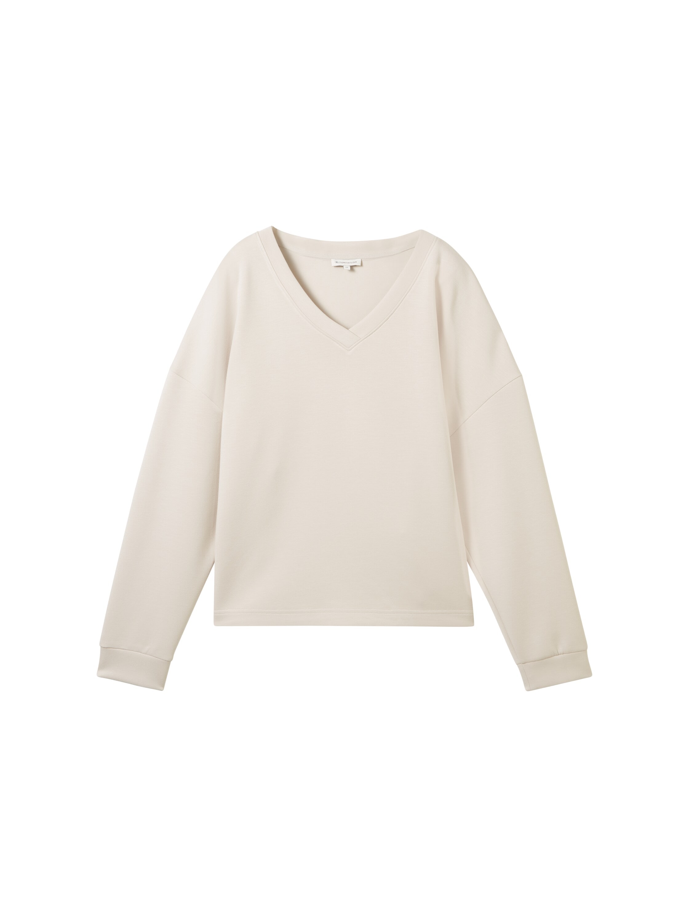 TOM TAILOR Sweatshirt »Scuba«, mit V-Ausschnitt