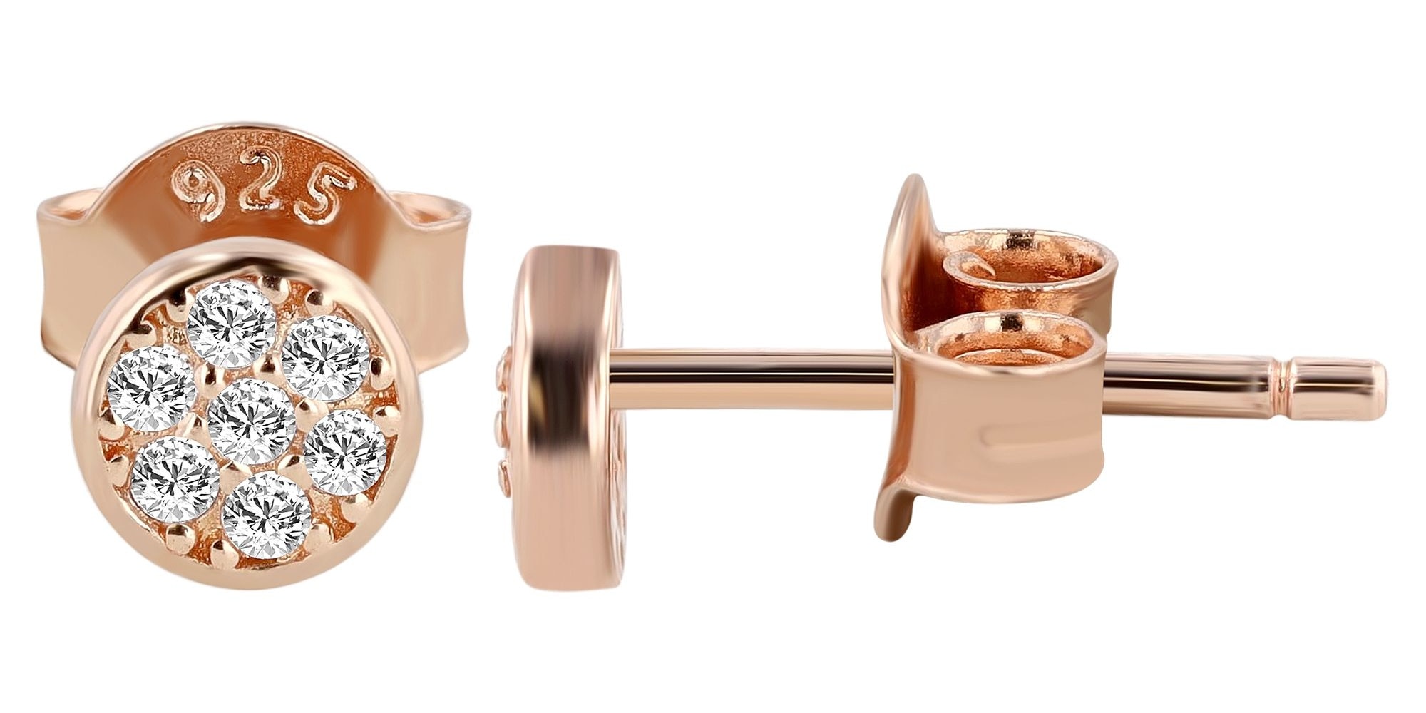 Adelia´s Paar Ohrhänger »Damen Ohrringe – Ohrstecker aus 925 Silber mit Zirkonia« Ideal als Geschenk – dezent und elegant