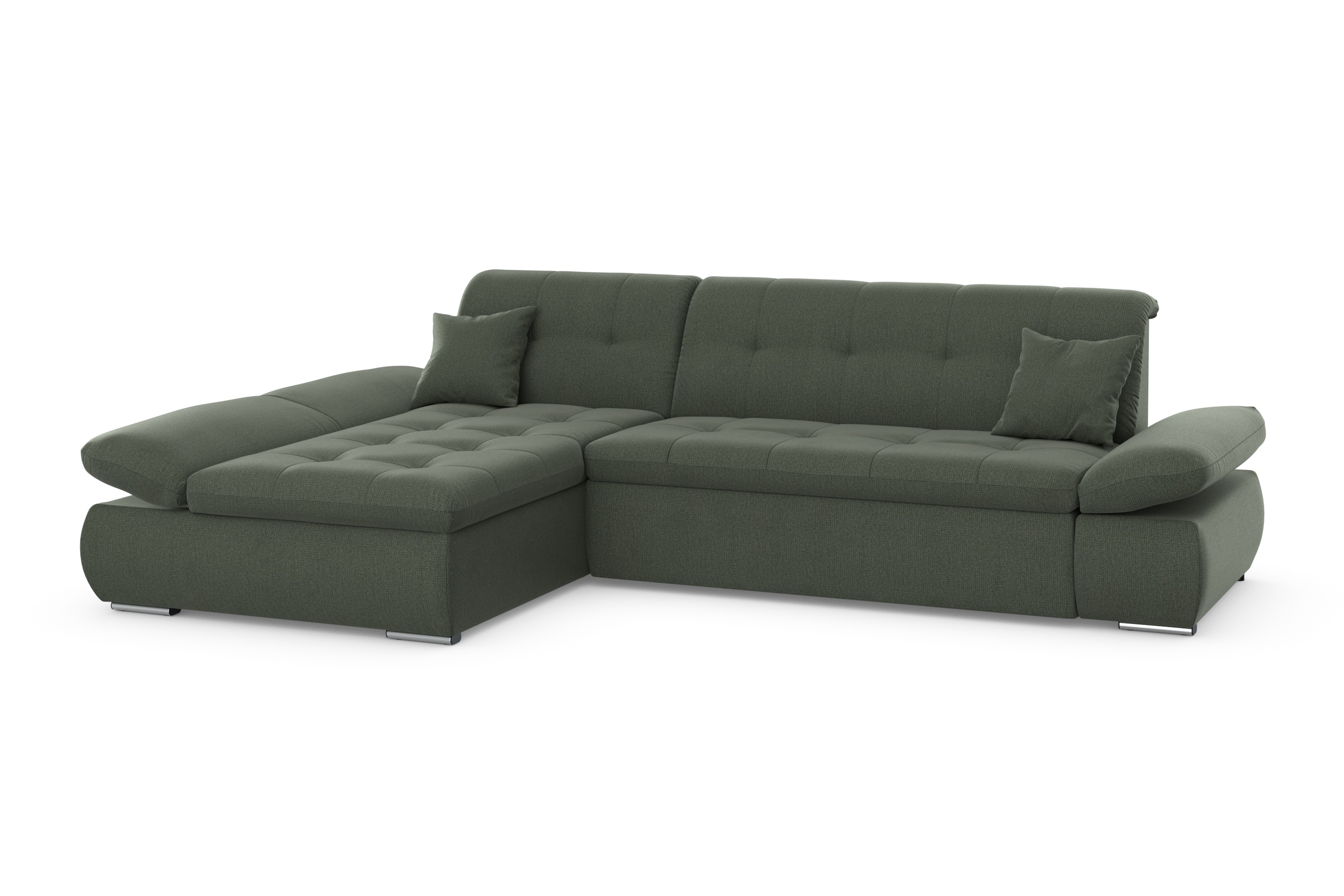 Thumbnail - DOMO collection Ecksofa "Moric, L-Form, XXL-Sofa - Breite 300cm", wahlweise mit Bettfunktion und Armteilverstellung, dun...