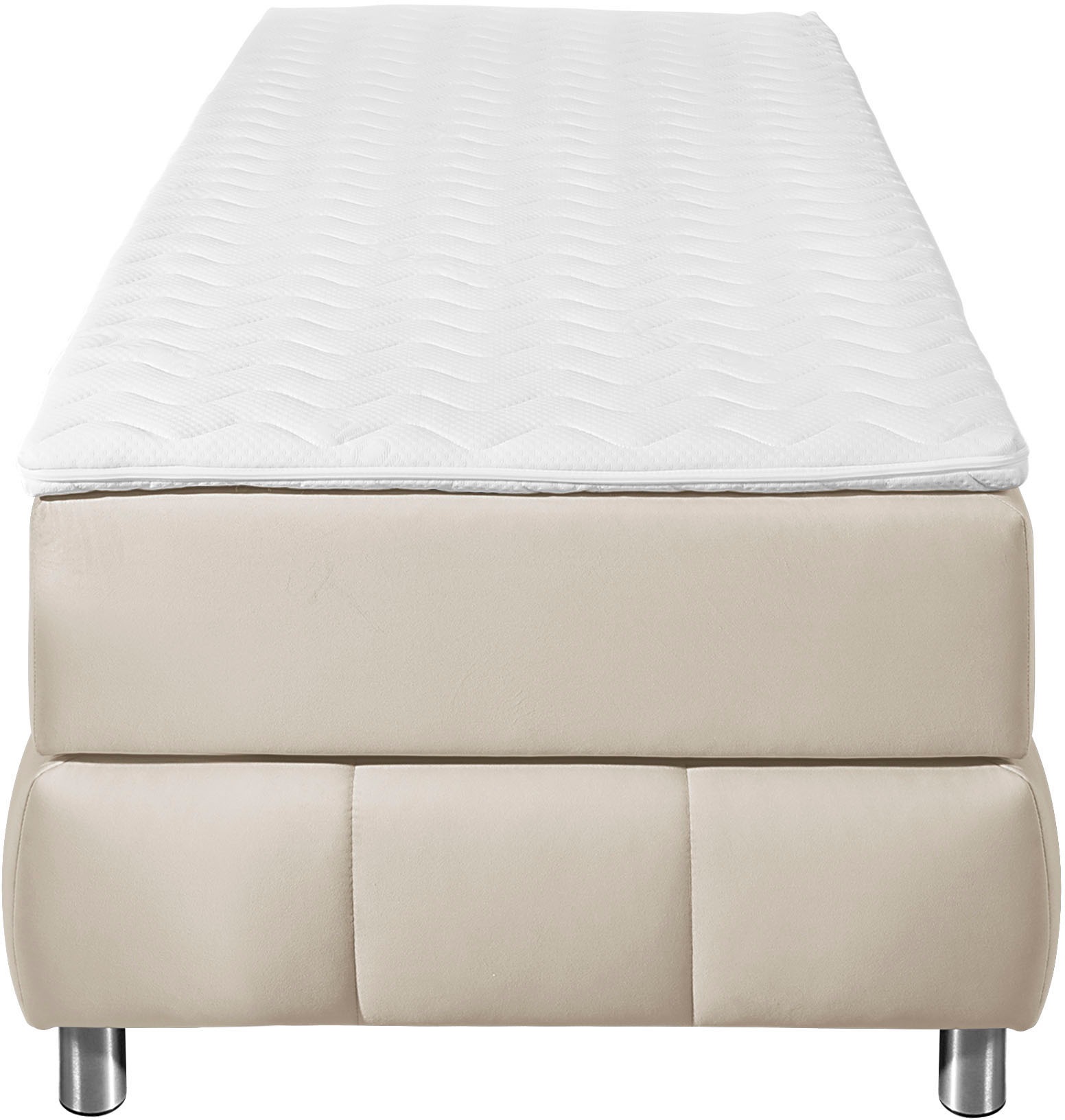 andas Boxspringbett »Salo«, Ohne Kopfteil, inkl. Topper, auch in Überlänge 220 cm