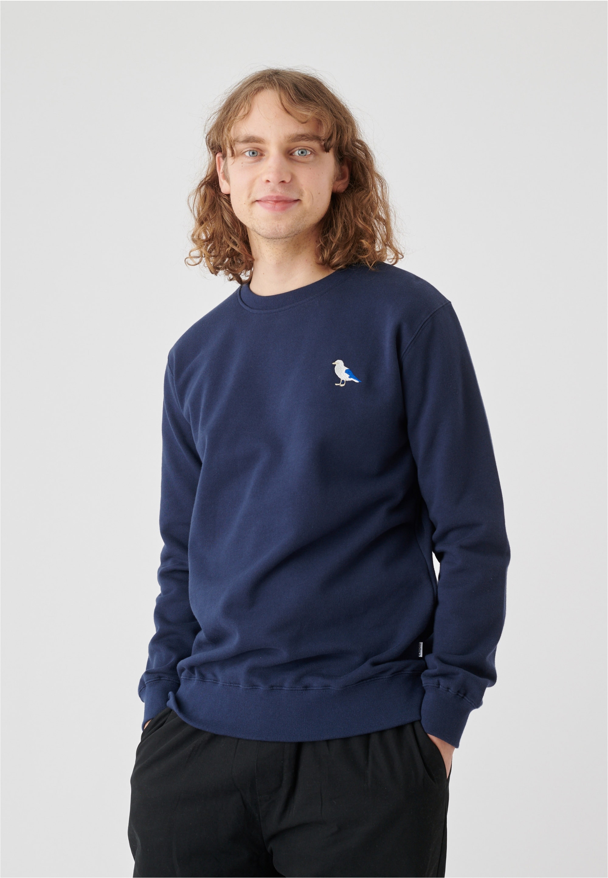 Cleptomanicx Sweatshirt »Embro Gull«, mit kleiner Möwen-Stickerei