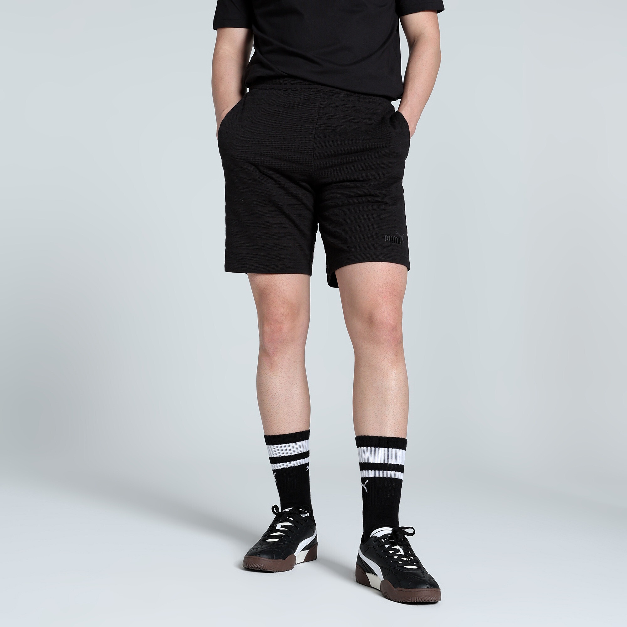 PUMA Sporthose »Essentials Elevated 9" Strukturierte Shorts Herren«
