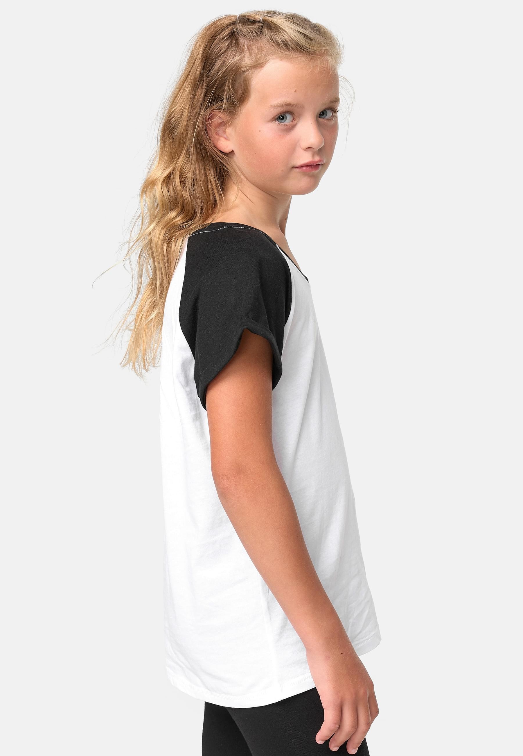 URBAN CLASSICS T-Shirt »Urban Classics Damen Girls Contrast Raglan Tee«, (1 tlg.)