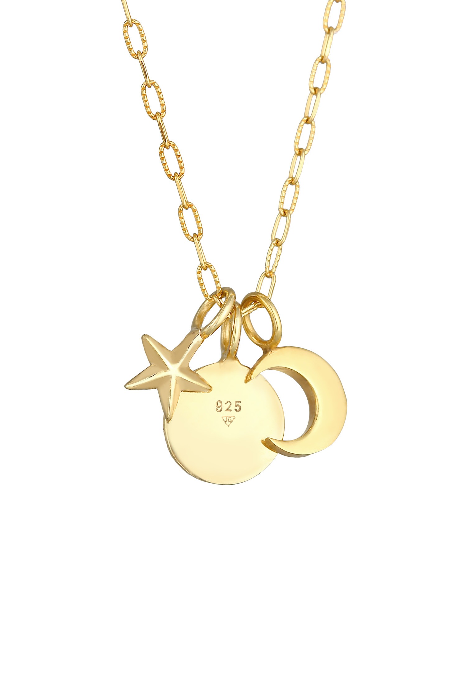 Elli Kette mit Anhänger »Sonne Mond Silber« kaufen Stern BAUR Symbol | 925 online