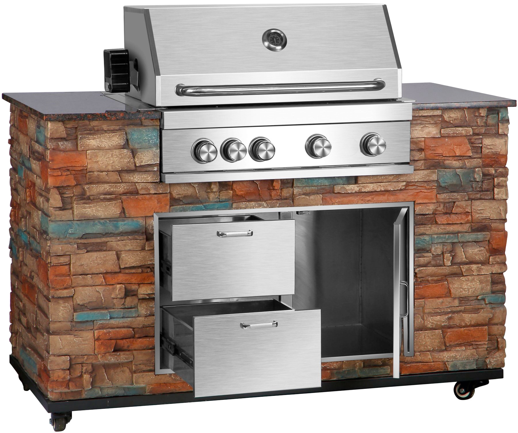 El Fuego Gasgrill »Grillküche Built-in«, BxTxH: 147x68x130 cm