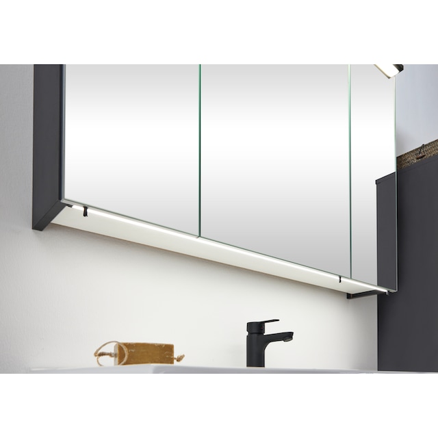 MARLIN Spiegelschrank »3510clarus«, 120 cm breit, Soft-Close-Funktion,  inkl. Beleuchtung, vormontiert | BAUR