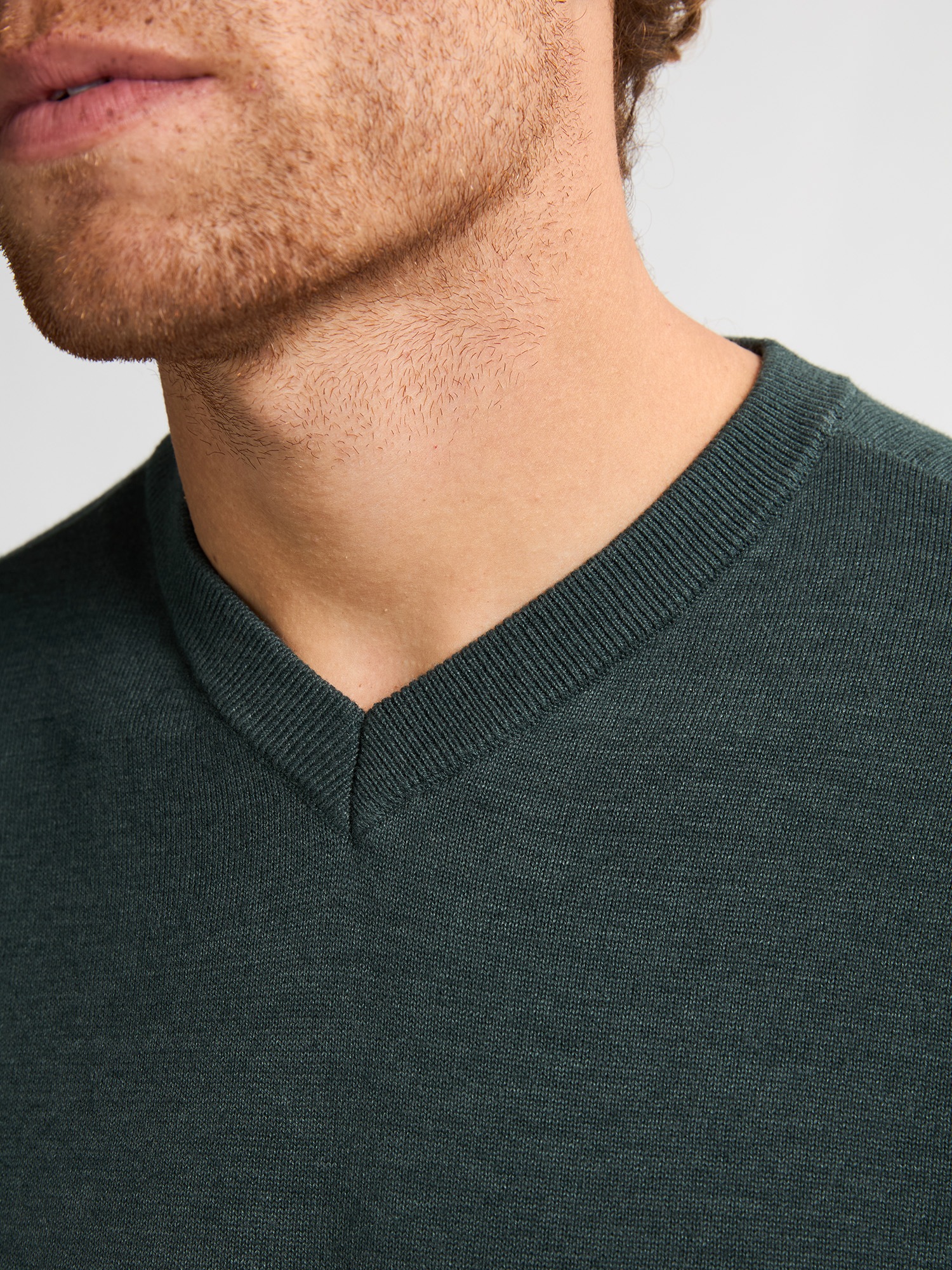Petrol Industries V-Ausschnitt-Pullover »V-Neck Basi«, Materialmix mit Baumwollanteil