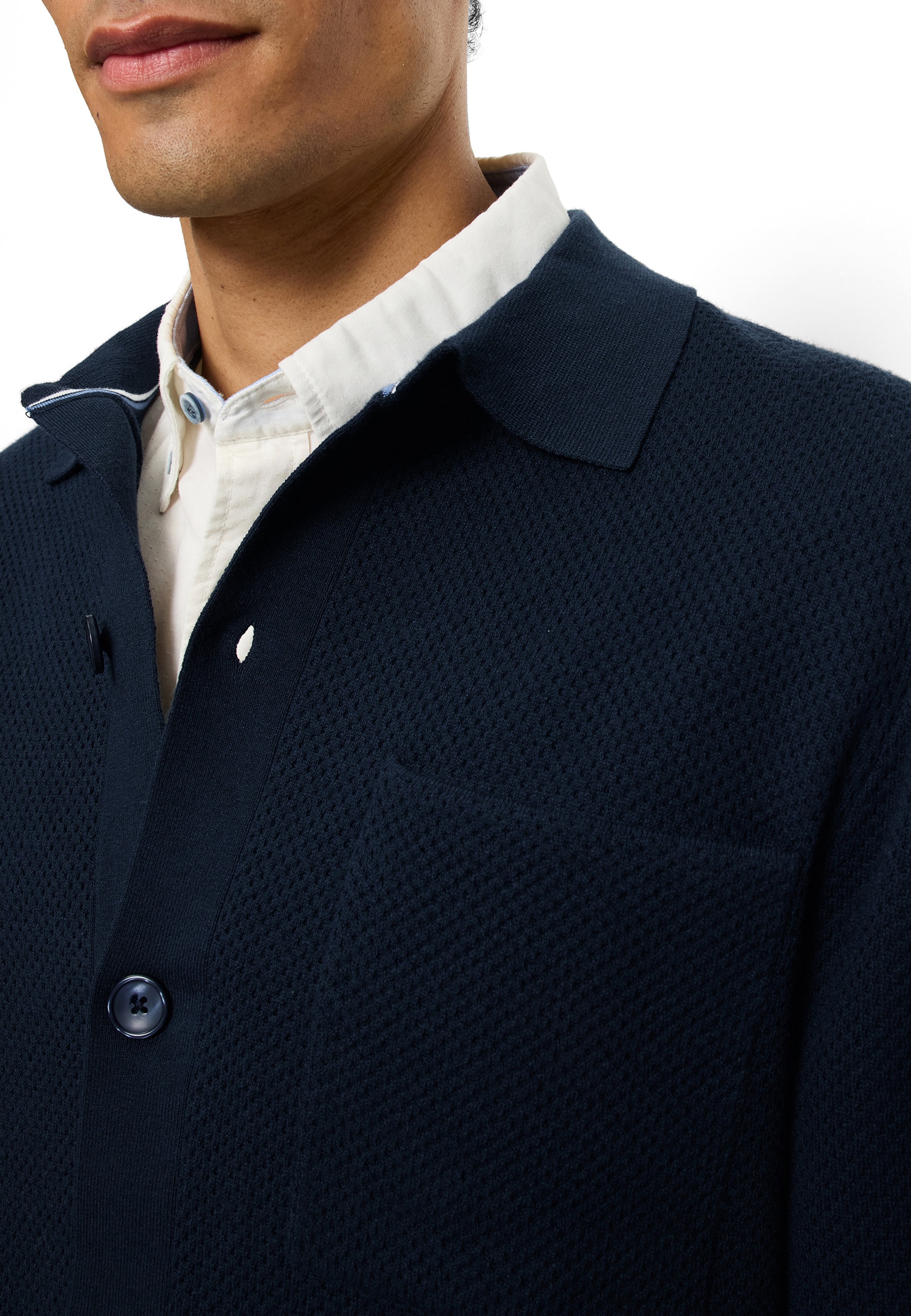OLYMP Strickpullover »OLYMP Casual Strick, Overshirt«