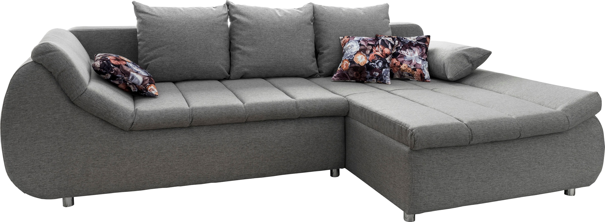 INOSIGN Ecksofa »Imola elegant und modern, aktuelle Steppung im Sitz, bequem, L-Form«, auch mit Bettfunktion und Bettkasten