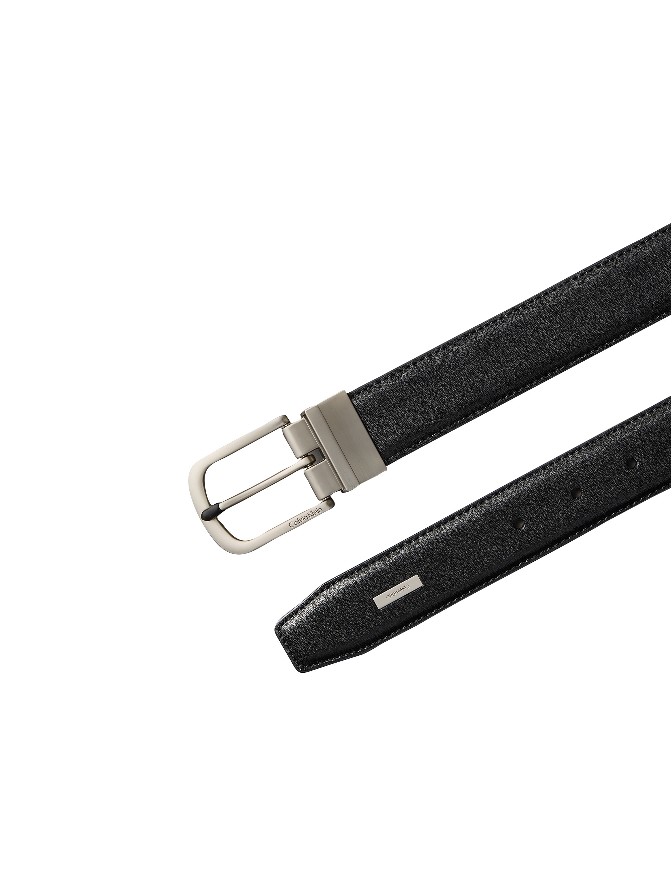 Calvin Klein Ledergürtel »CURVED PIN BUCKLE SMOOTH 32MM AD« Regular fit und größenverstellbar