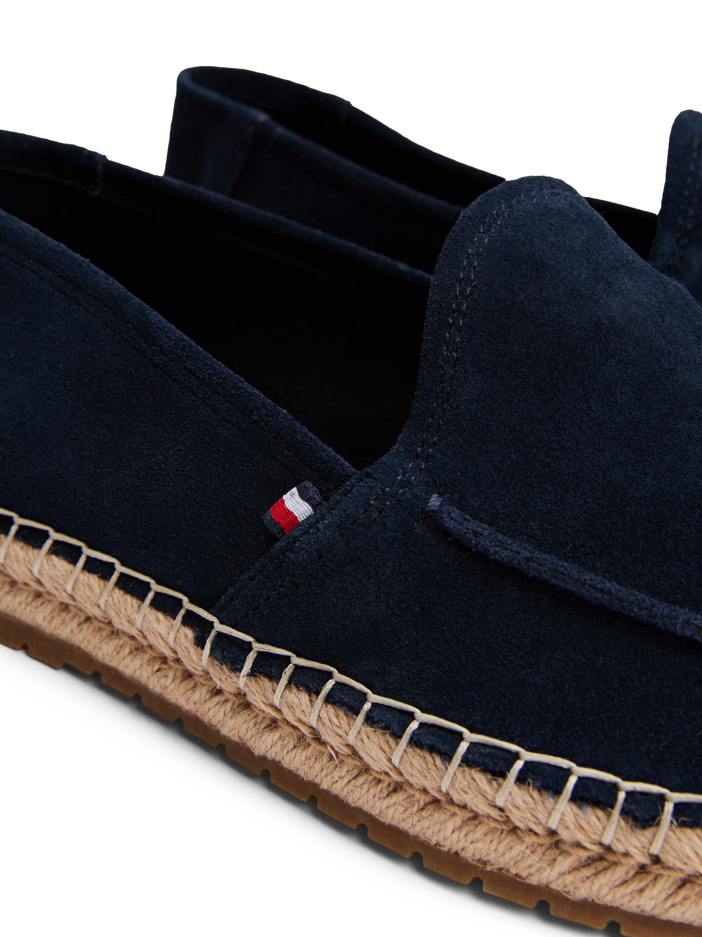 Thumbnail - Tommy Hilfiger Espadrille "HILFIGER FLEX ESPA SUEDE LOAFER", Sommerschuh, Schlupfschuh, Slipper mit Bastbezug am Plateau