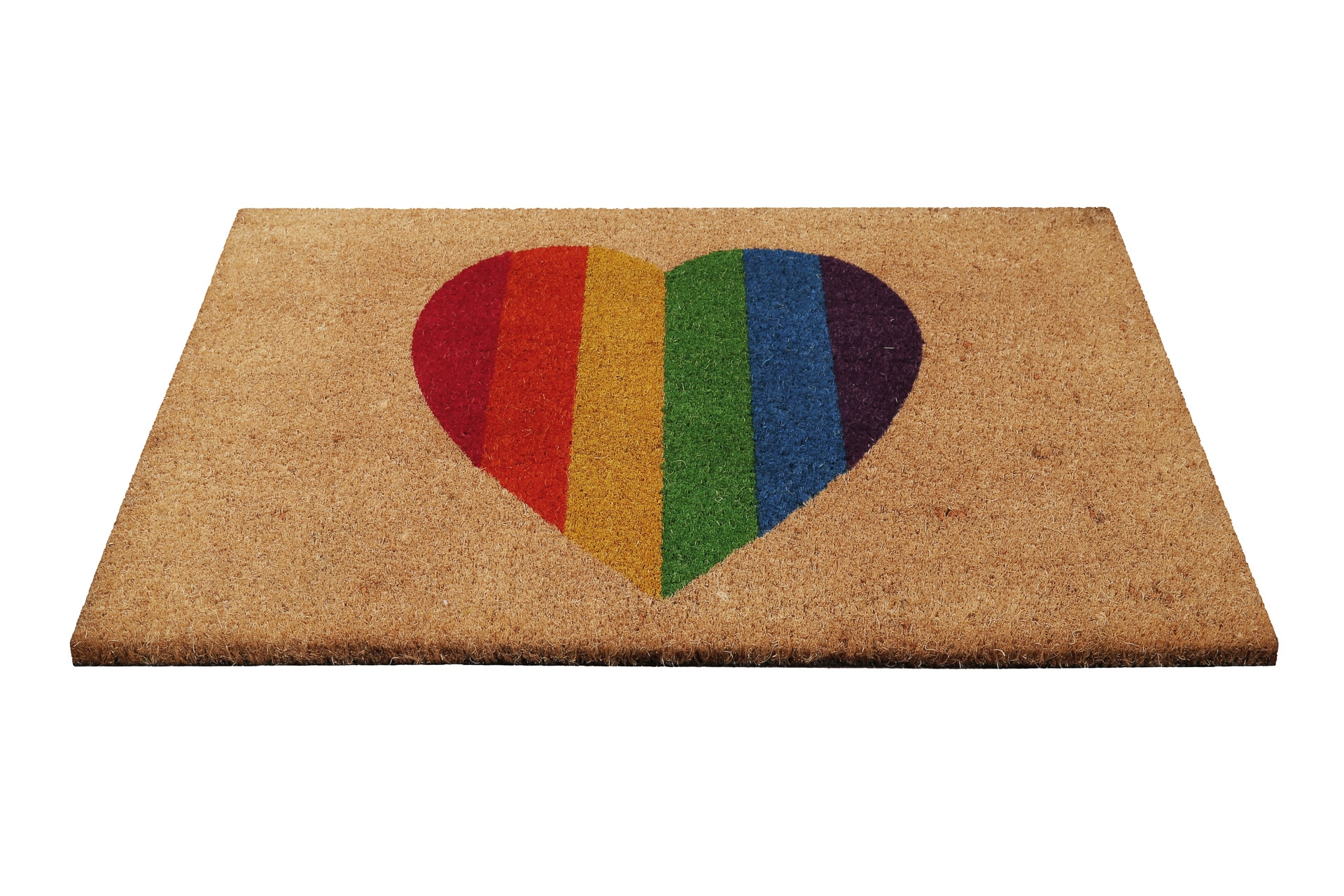 Wecon home Fußmatte »Home Is Where Your Heart Is«, rechteckig, 18 mm Höhe, nachhaltig, rutschfest, robust, innen, Außenbereiche überdacht, schwer