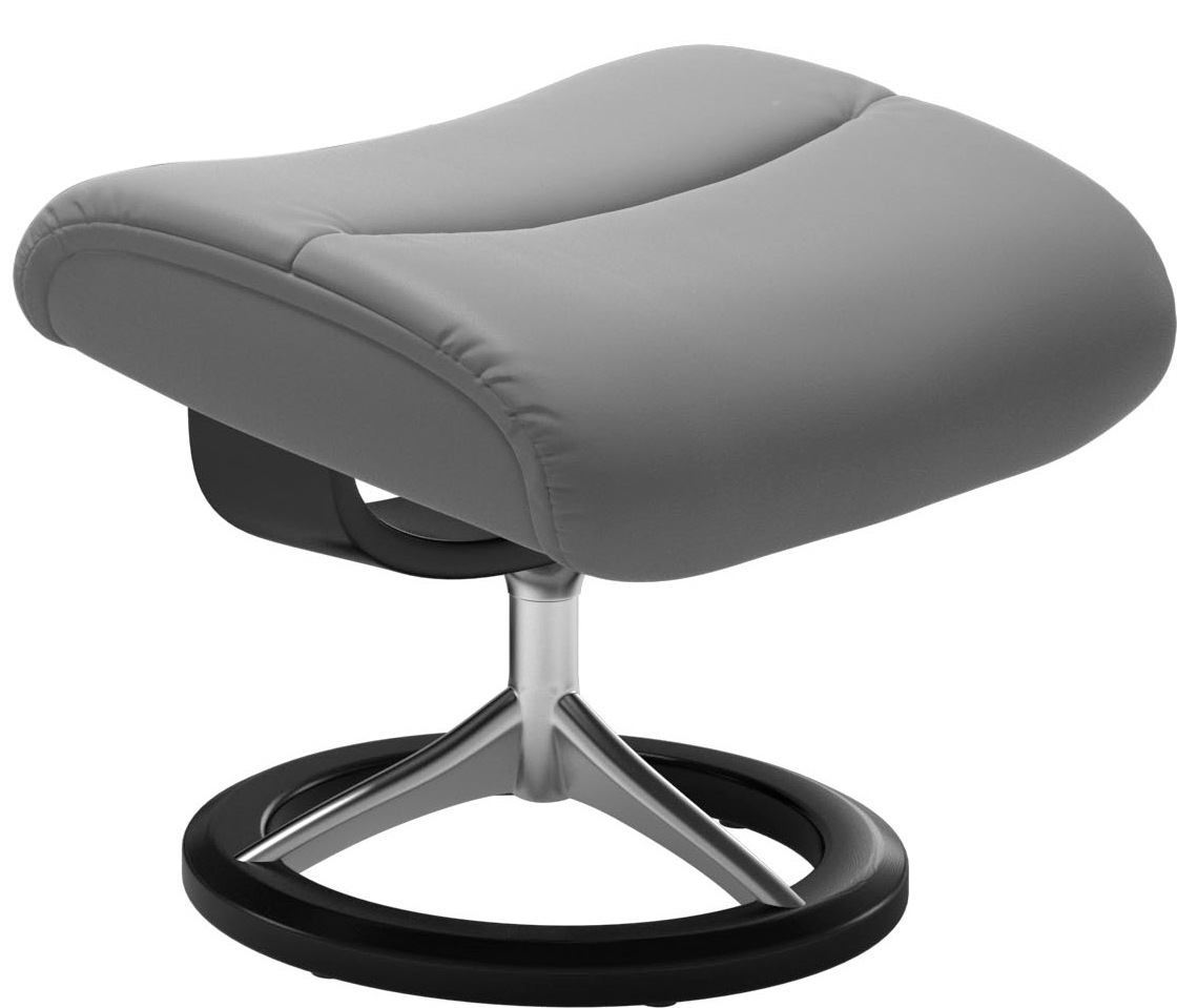 Stressless® Relaxsessel »View«, (Set, Relaxsessel mit Hocker), mit Signature Base, Größe S,Gestell Schwarz