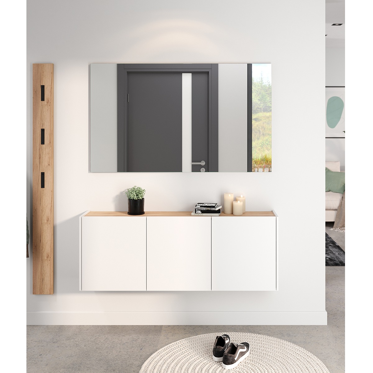 GERMANIA Garderoben-Set "GW-Libbiano" 3 Stk. tlg. günstig online kaufen