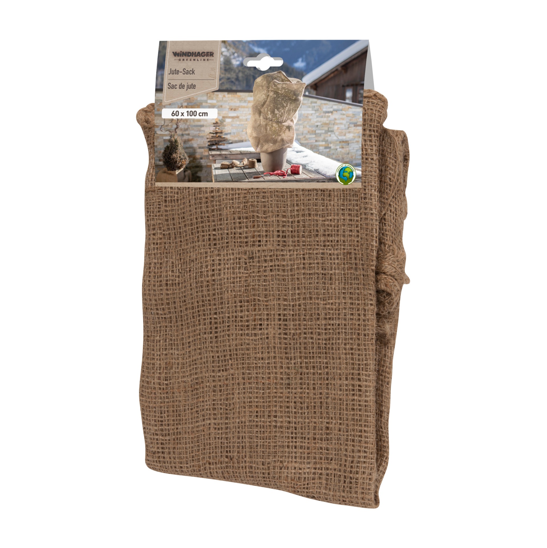 Windhager Jute-Sack 60 x 100 cm, natur - Image 4