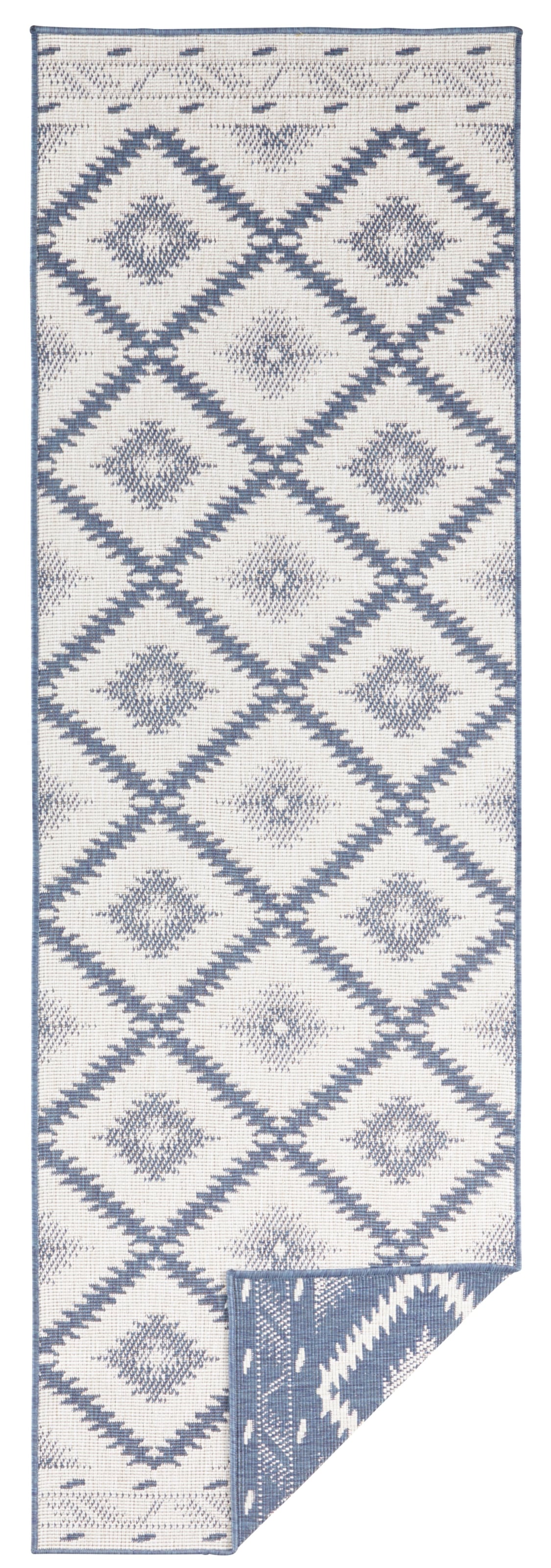 NORTHRUGS Teppich »Malibu Wendeteppich«, rechteckig, 5 mm Höhe, In-& Outdoor, Wetterfest, Balkon, Läufer, Wohnzimmer, Wasserfest