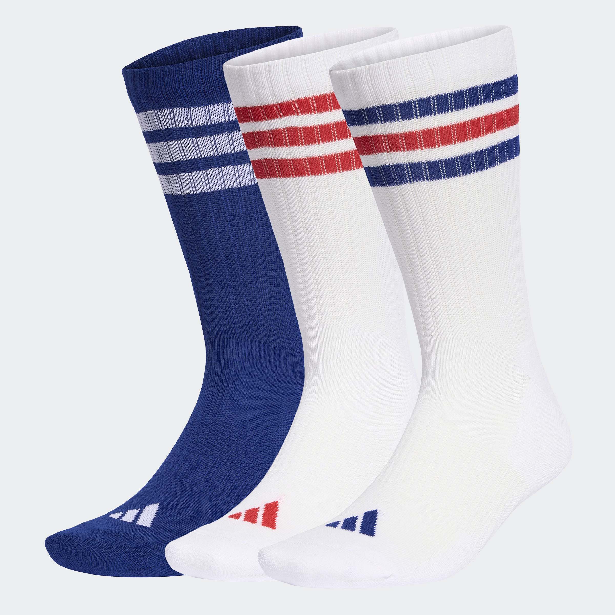 adidas Performance Funktionssocken "3-STREIFEN, KNÖCHELLANG, MIT POLSTERUNG, 3ER-PACK" 3 Paar tlg. für sportive Aktivitäten und Fitness, 3er-Pack, neutraler Schnitt