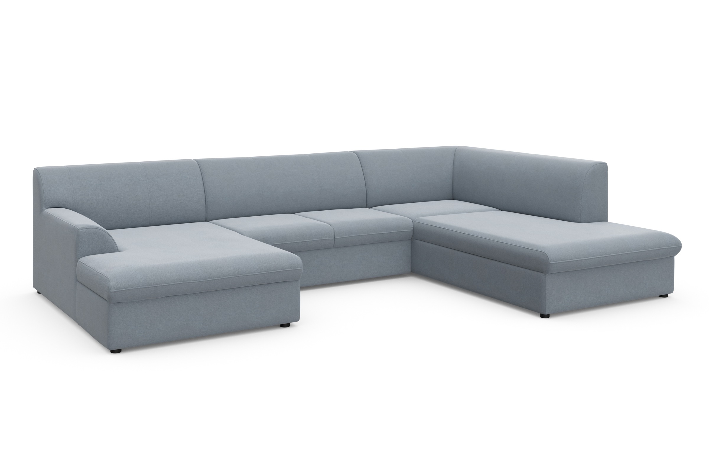 DOMO collection Wohnlandschaft »Topper, elegant und zeitlos, komfortabel, U-Form«, wahlweise mit Bettfunktion