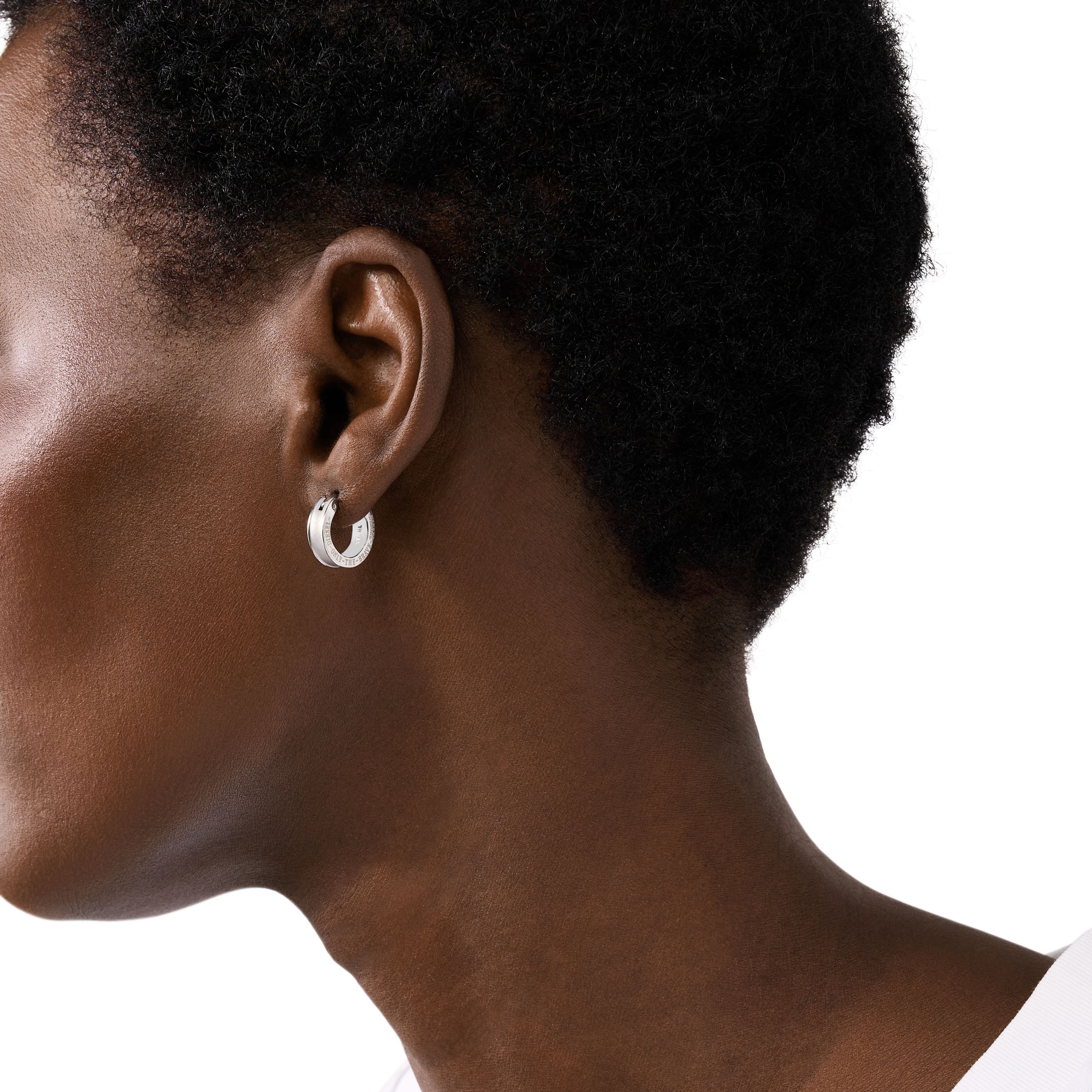 Diesel Single-Creole »Schmuck Geschenk Edelstahl Ohrringe EARRING«