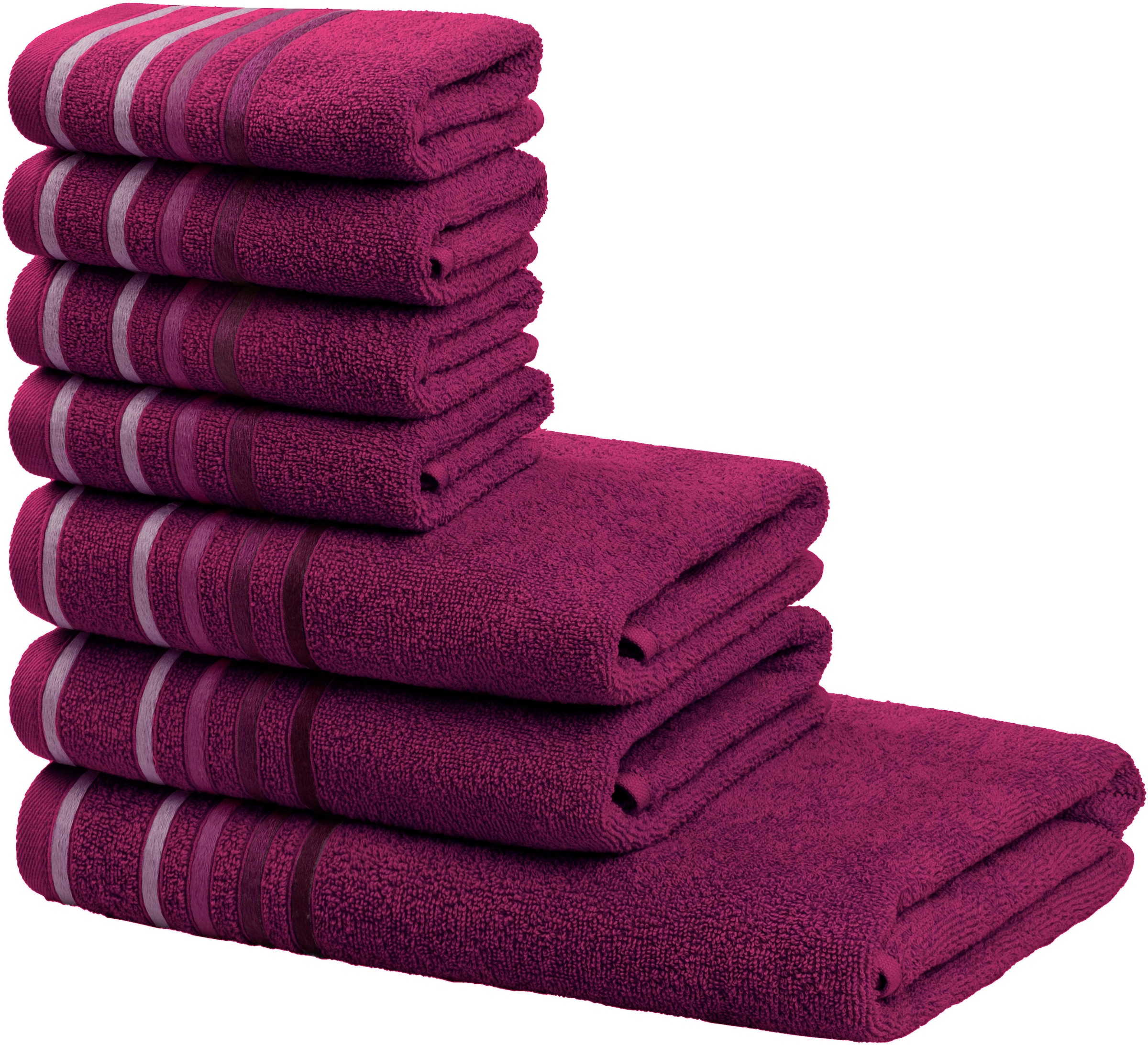 OTTO home Handtuch Set "Niki, Duschtuch, Handtücher und Gästetücher" Set Wa günstig online kaufen