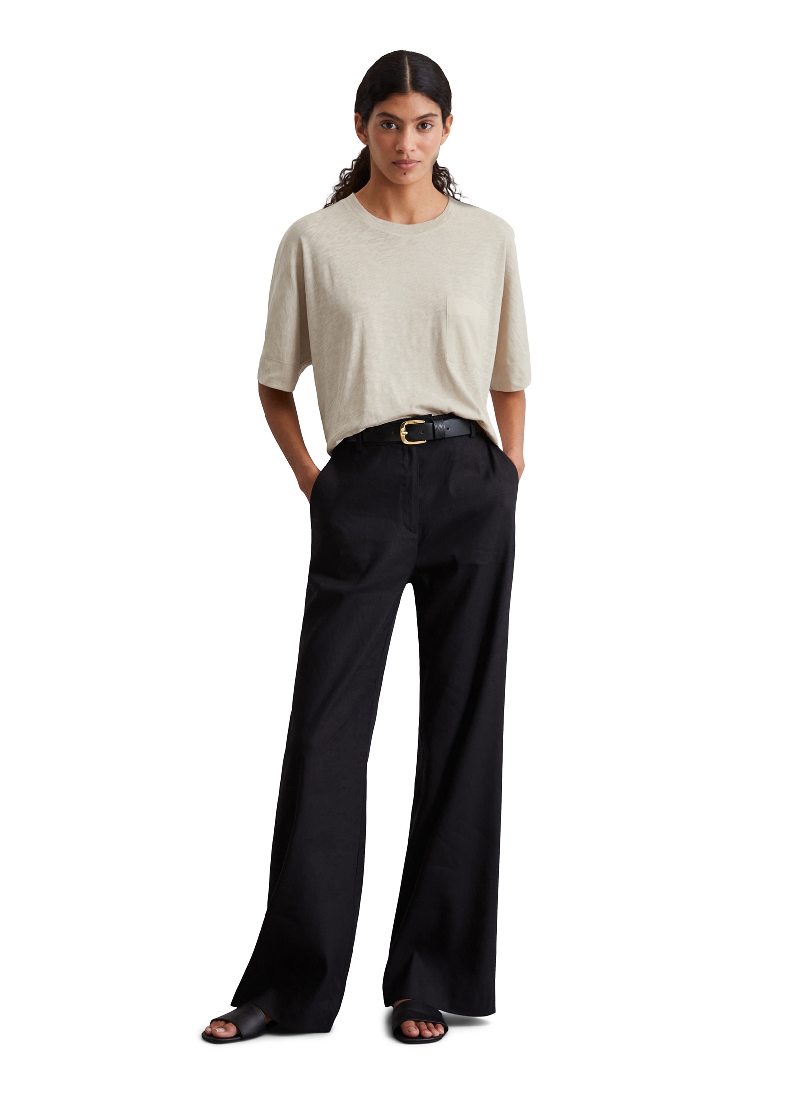 Marc O'Polo T-Shirt »mit gewebter Brusttasche«