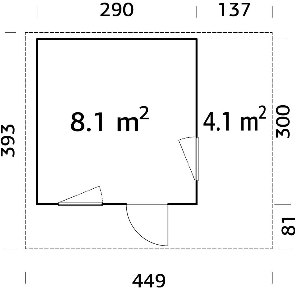 Palmako Gartenhaus »Grace« verschiedene Farben