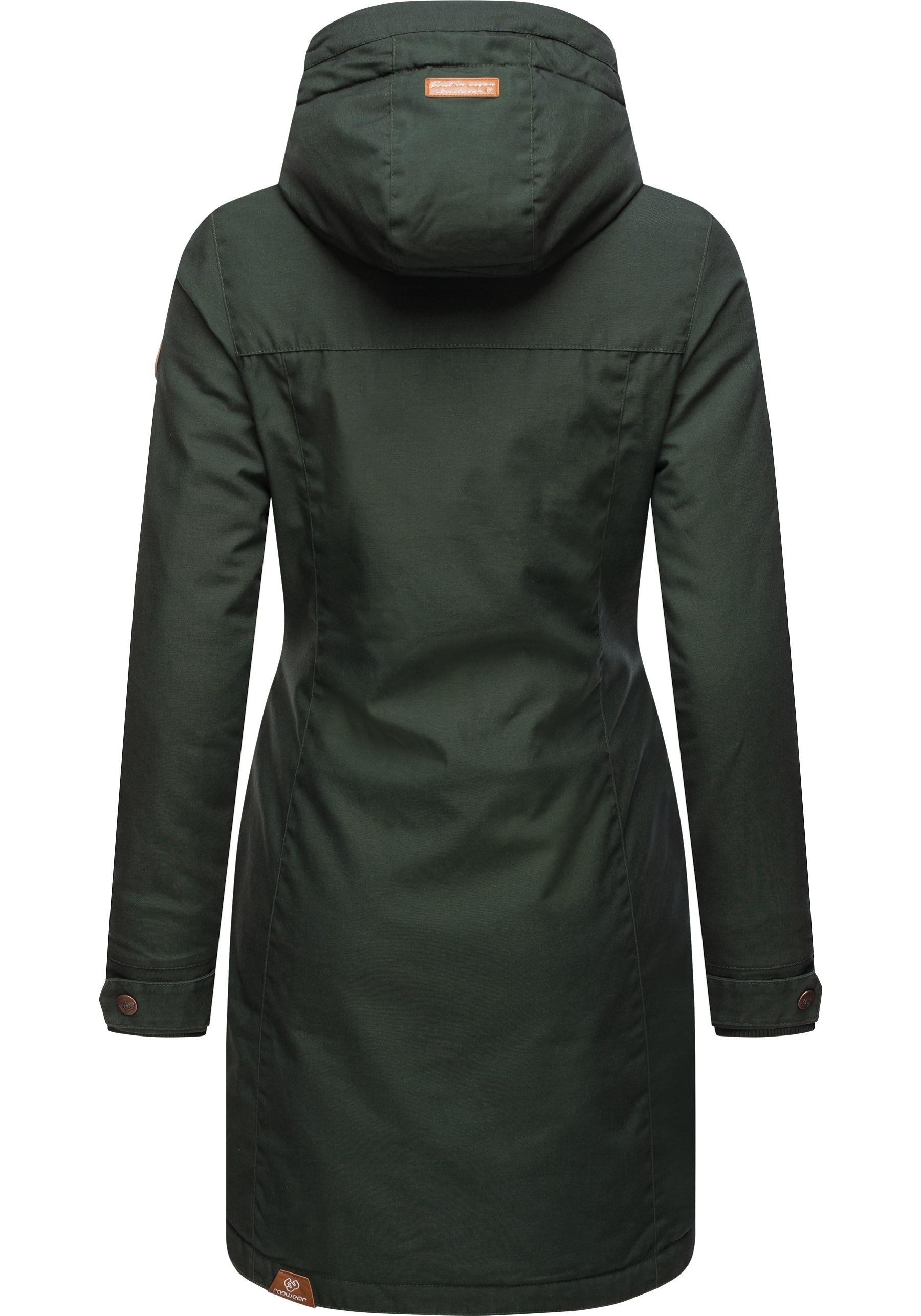 Ragwear Wintermantel »Jannisa«, stylischer Damen Winterparka mit Kapuze