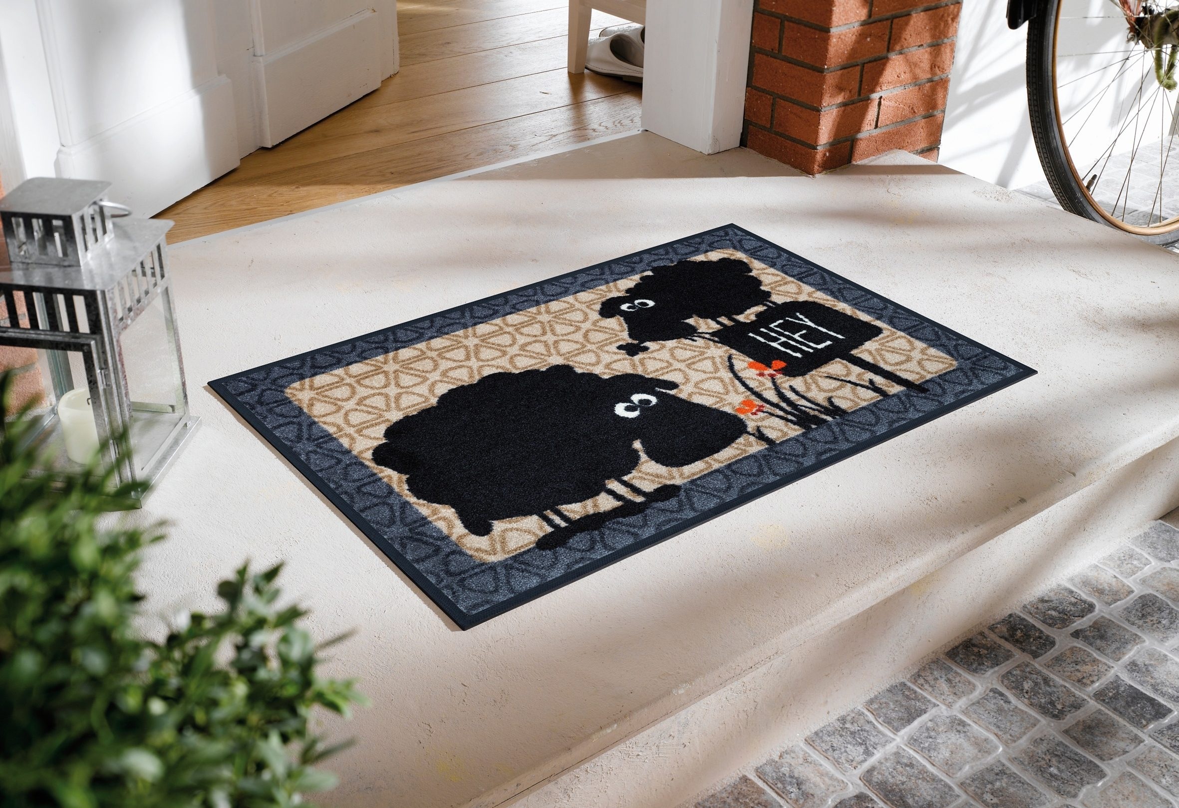 wash+dry by Kleen-Tex Fußmatte "Gertrud & Elsbeth" rechteckig 7 mm Höhe Sch günstig online kaufen