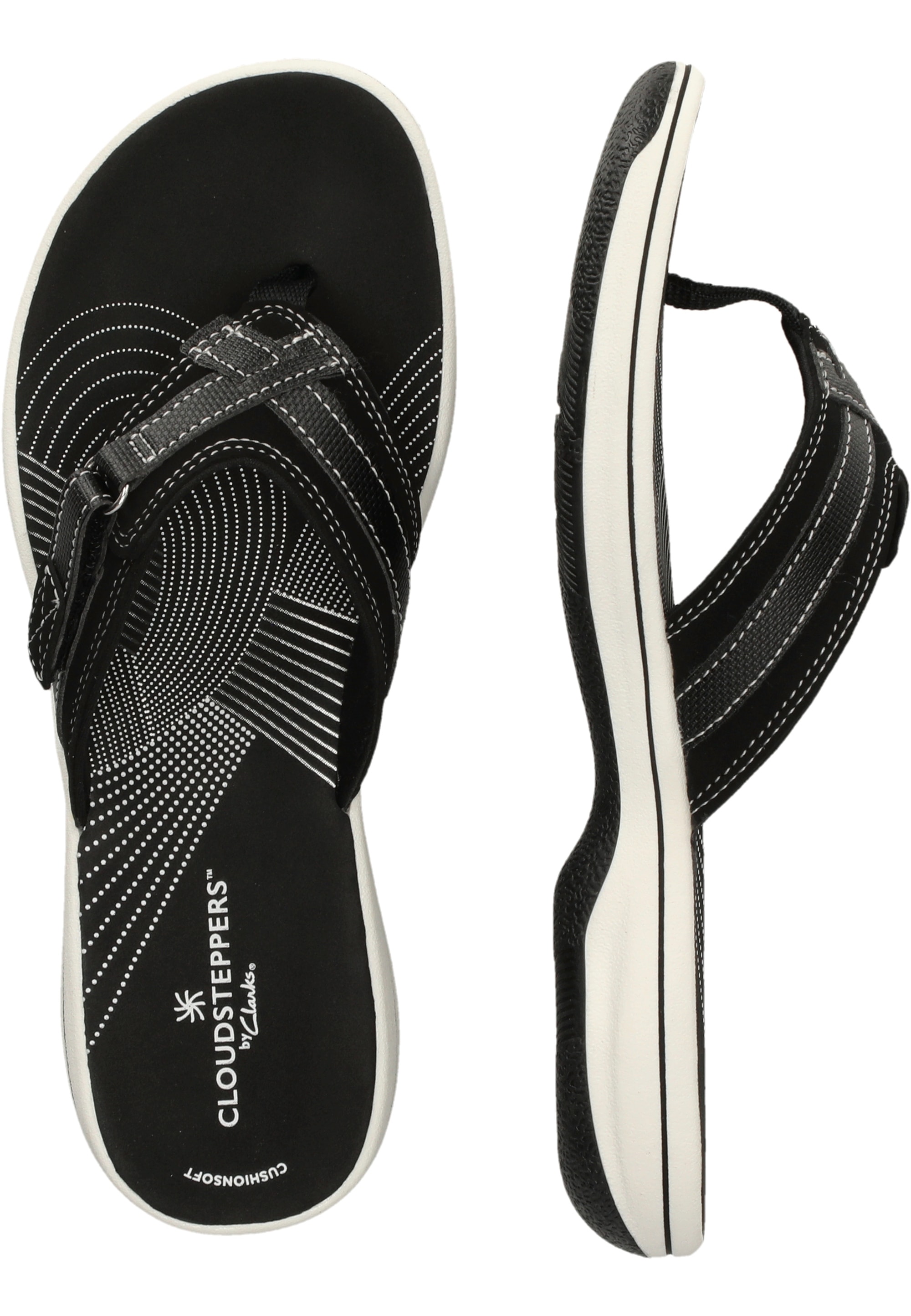 Clarks Zehentrenner »Brinkley Sea«  mit profilierter TPR-Laufsohle