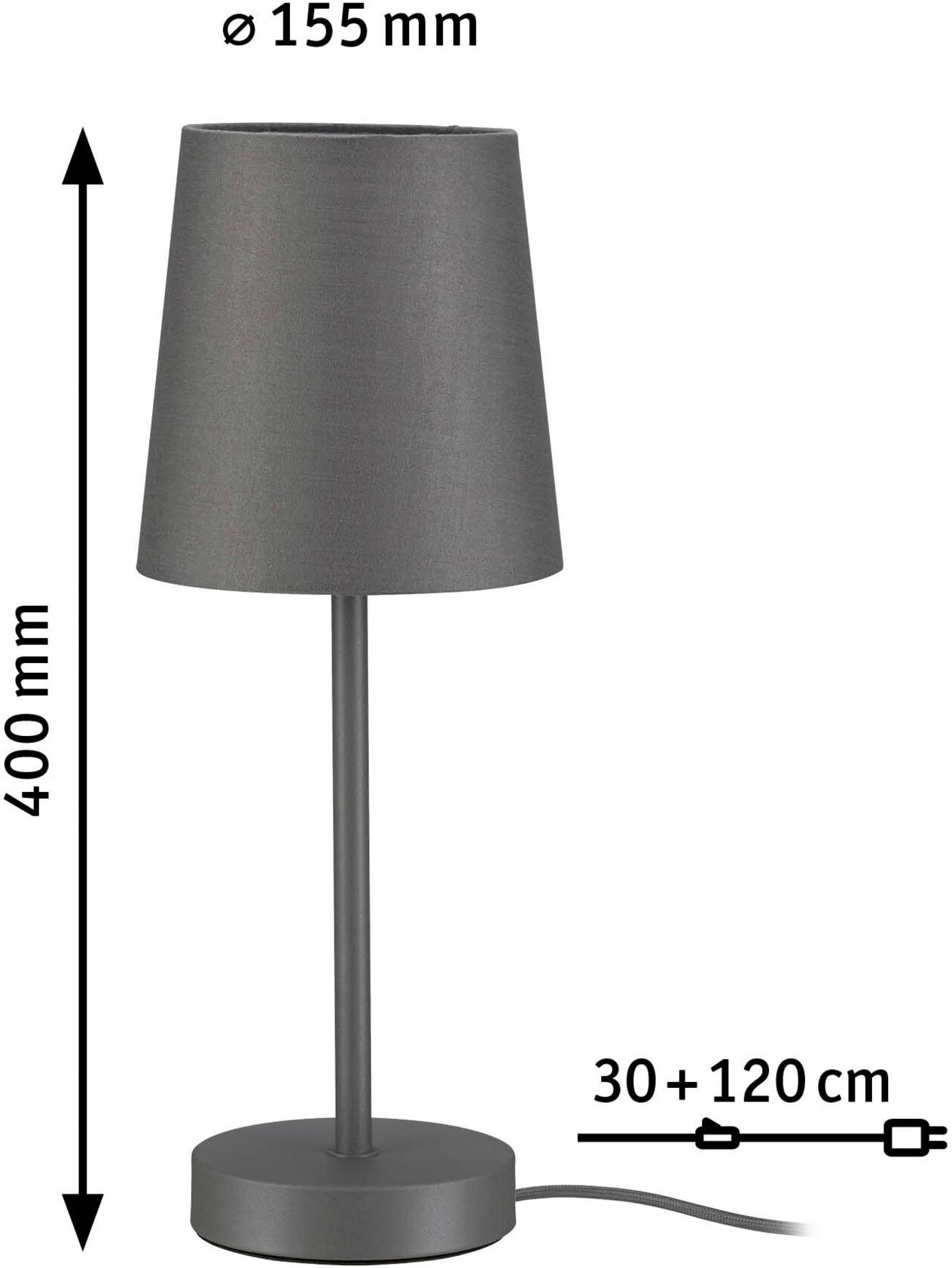 Paulmann Tischleuchte »Stellan II max.1x20W E27 230V« E27 1 Stk. Dimmbar