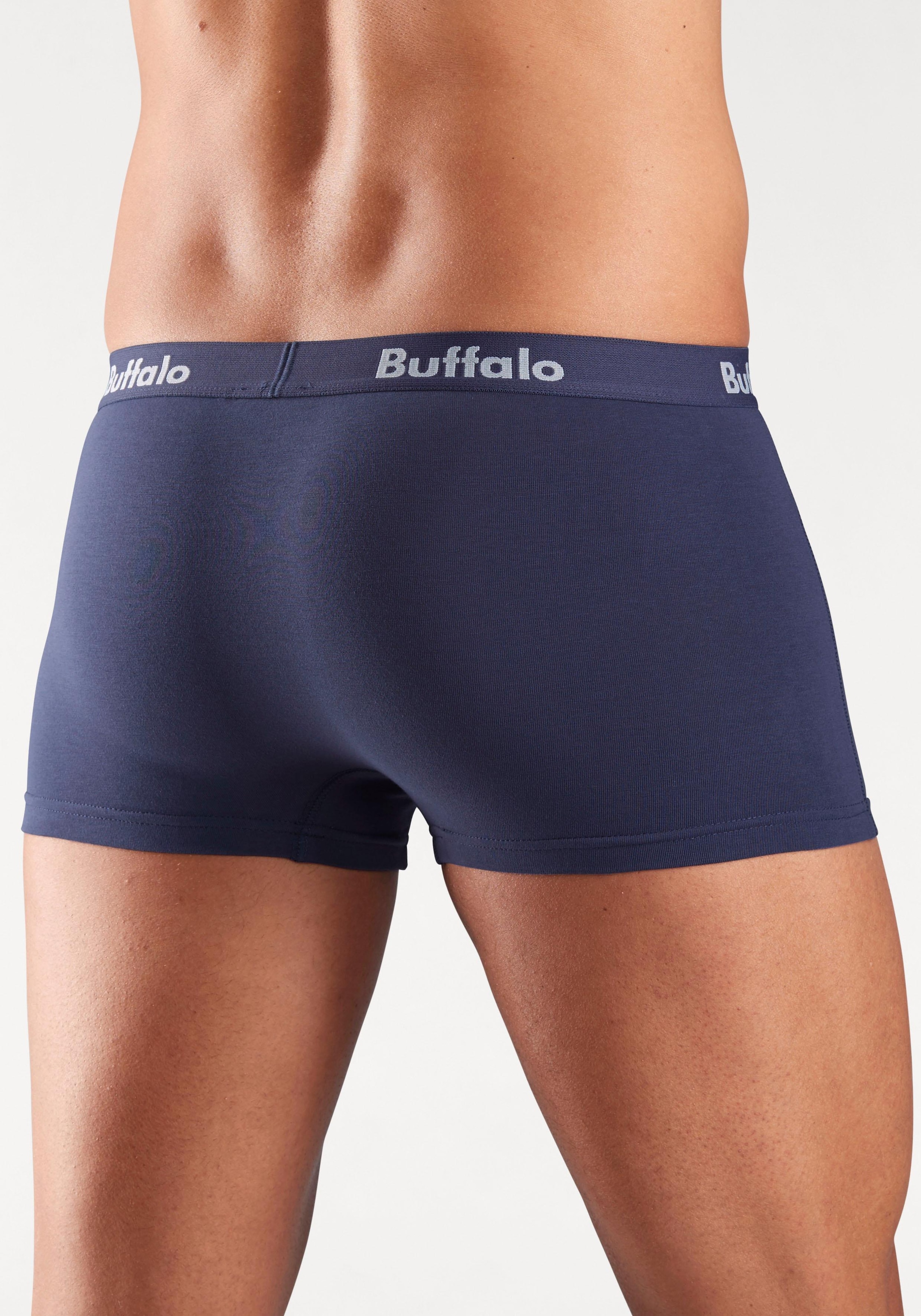 Buffalo Hipster, (Packung, 3 St.), knapp sitzende Boxershorts aus Baumwollmischung