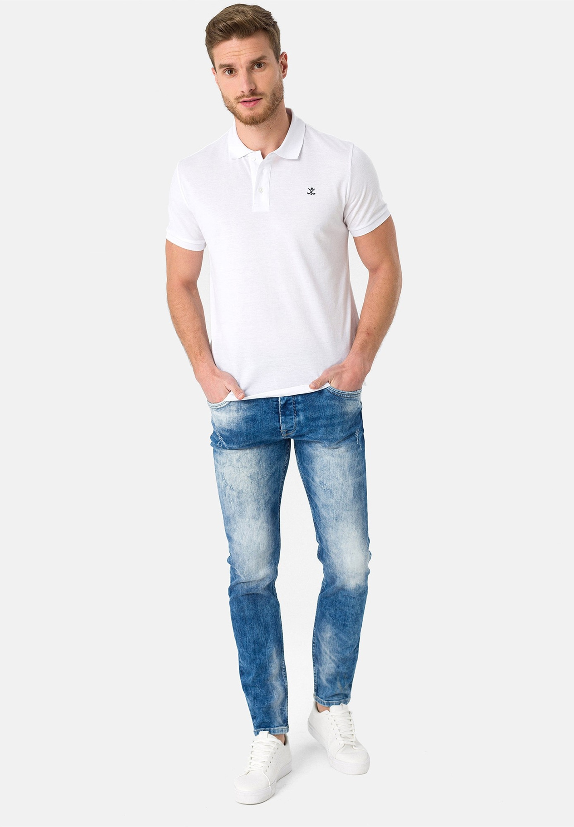 SIR RAYMOND TAILOR Poloshirt »Wheaton«, (1 tlg.), mit klassischem Kragen und kurzer Knopfleiste