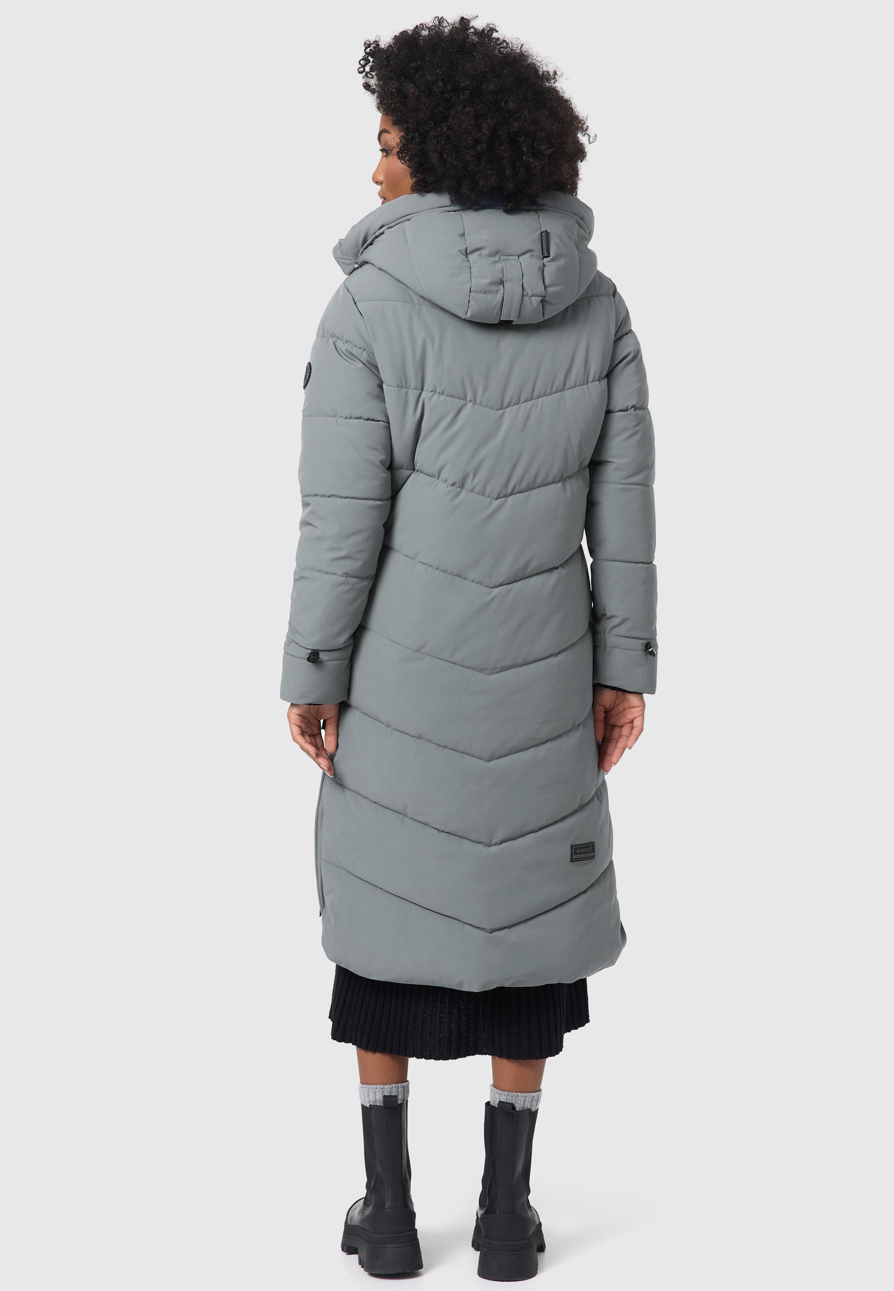 Marikoo Winterjacke »Benikoo«, langer Winter Mantel gesteppt