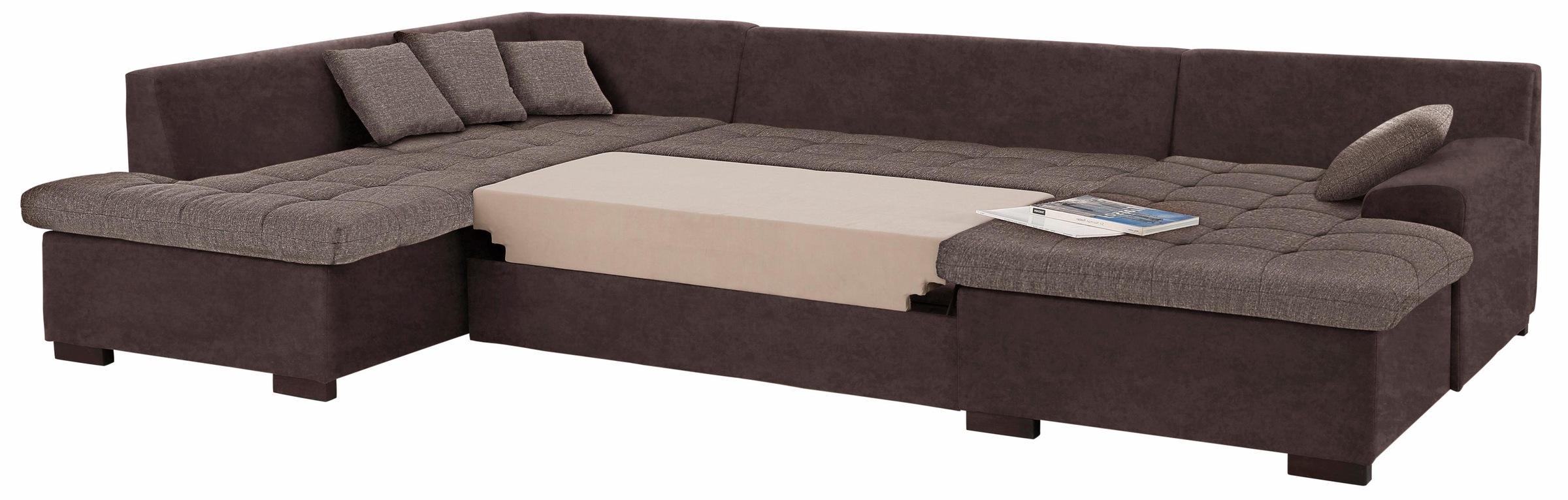 Home affaire Wohnlandschaft "Föhr U-Form" wahlweise mit Bettfunktion günstig online kaufen