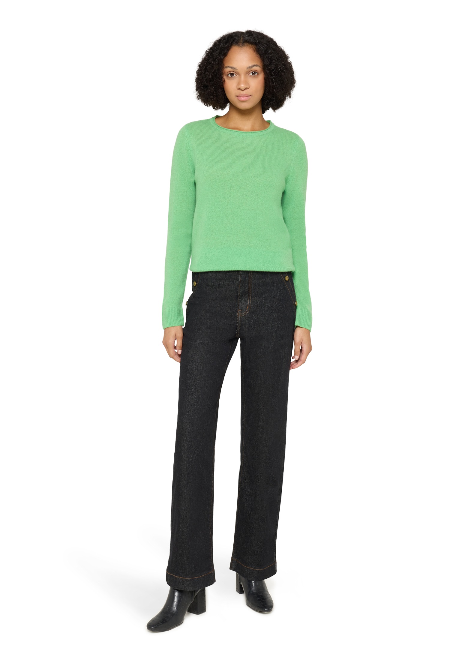 Cartoon Strickpullover »Damen mit Rundhalsausschnitt« 1 tlg.