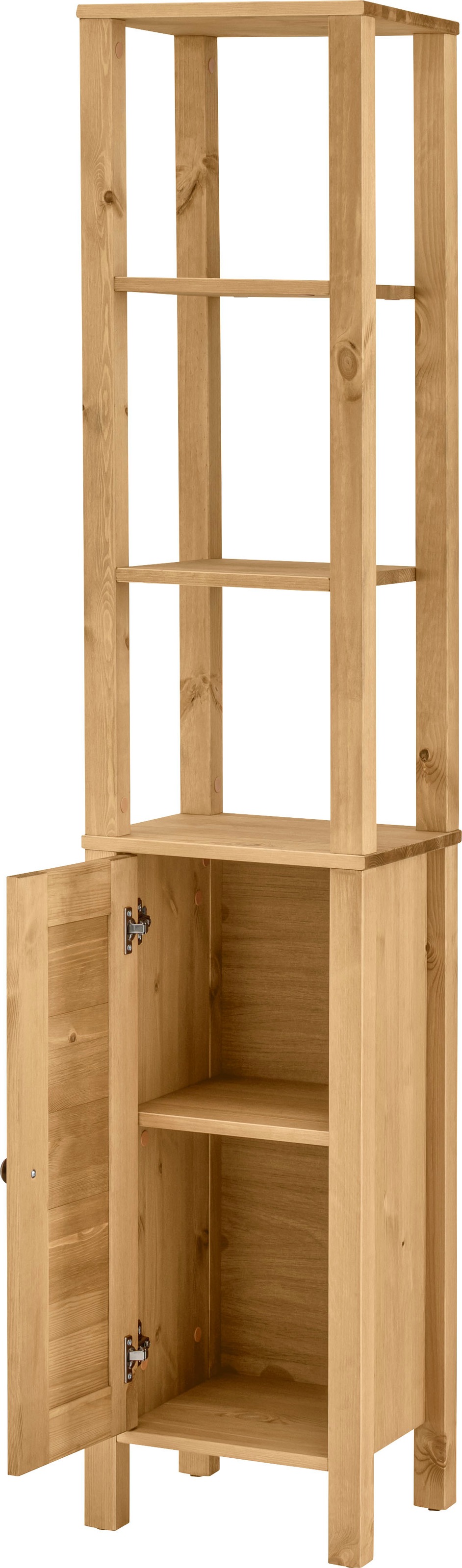 Home affaire Hochschrank »Ayanna«, Badschrank aus Massivholz, FSC®, Breite 33 cm, Höhe 170 cm