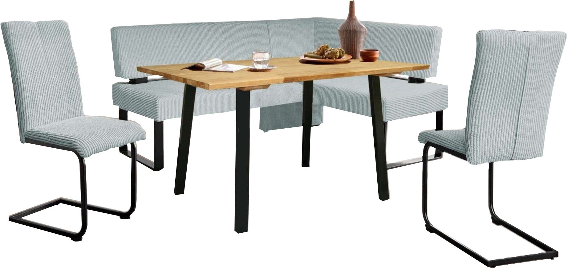 Home affaire Eckbankgruppe "Oliver", (Set, 4 tlg., 4-tlg), Eckbank mit Well günstig online kaufen