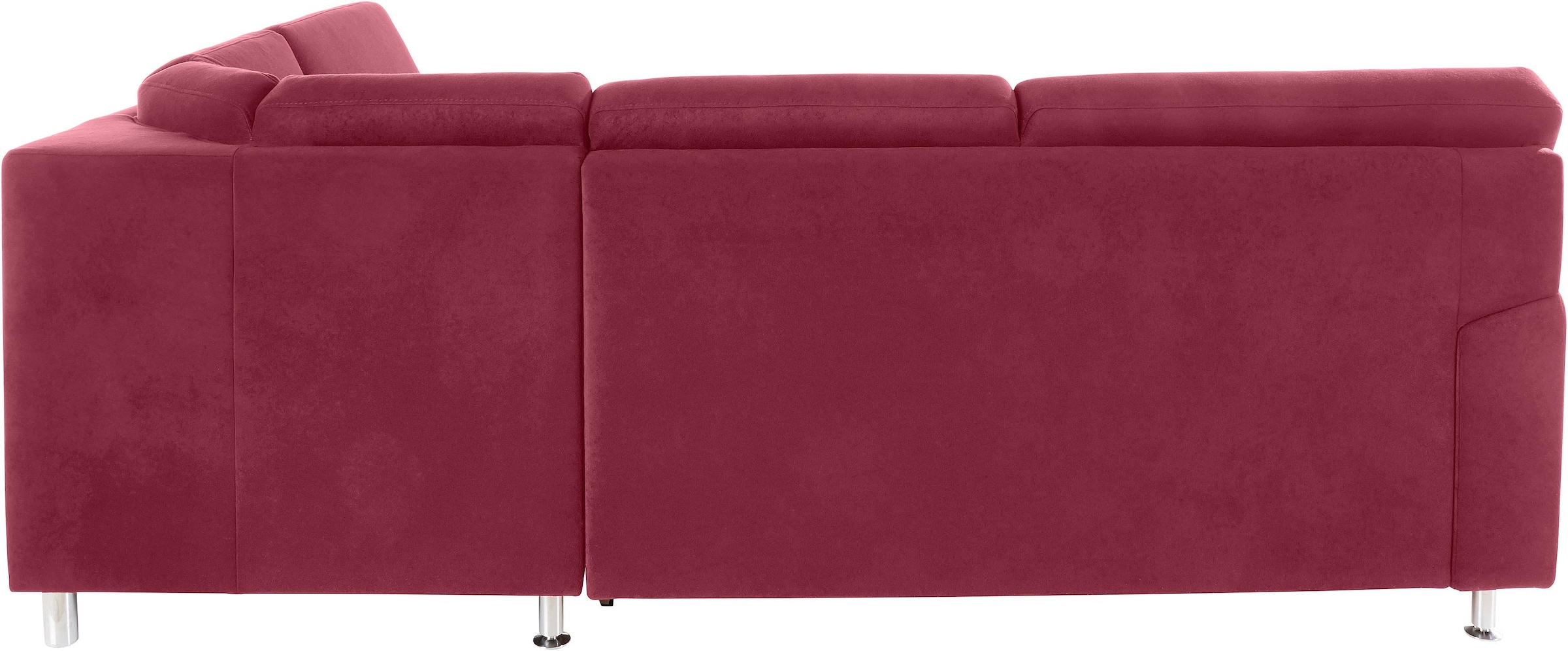 sit&more Ecksofa »Belfort L-Form« wahlweise mit Vorziehsitz und Bettkasten