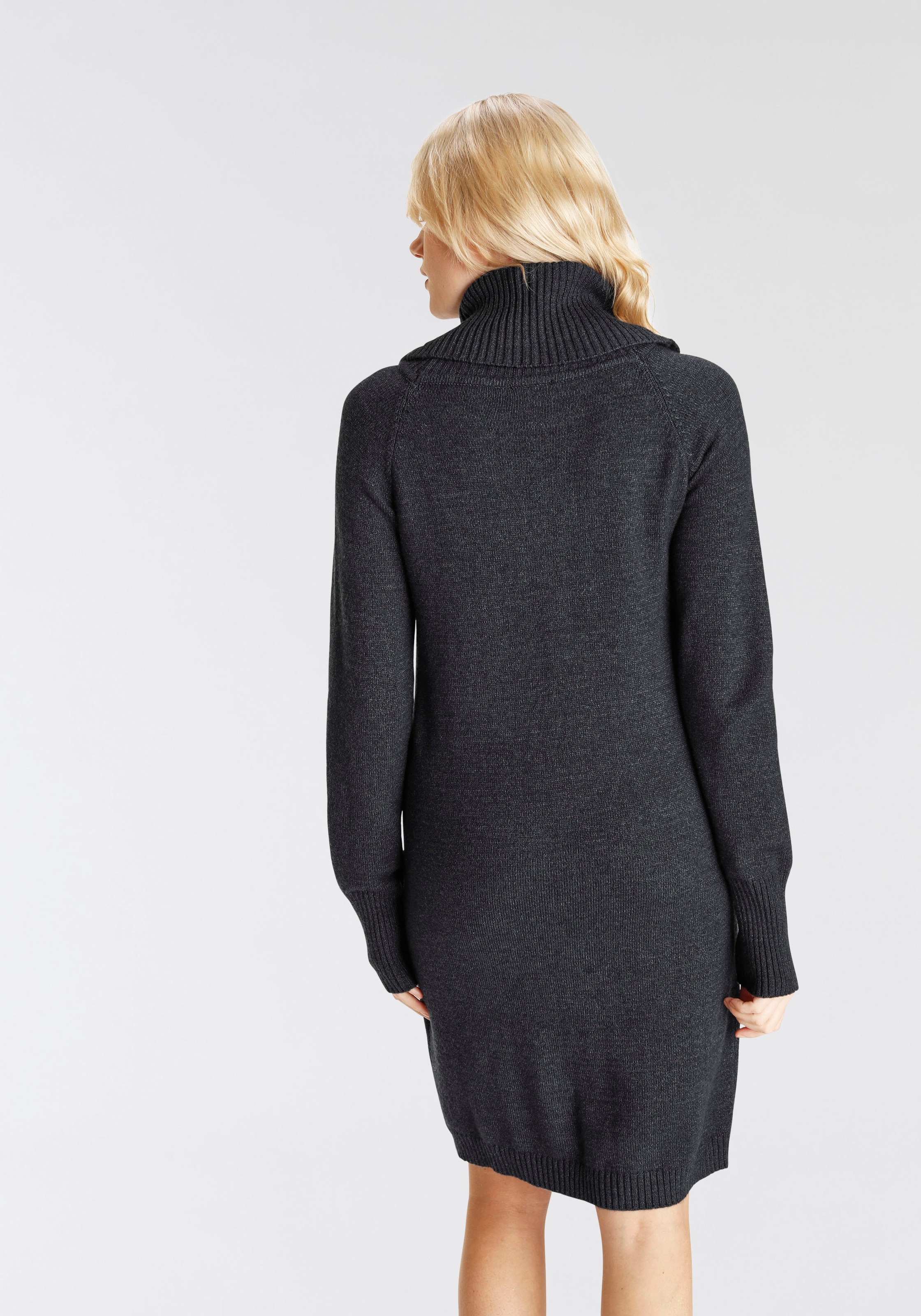 Boysen's Strickkleid großer Rollkragen NQ6781